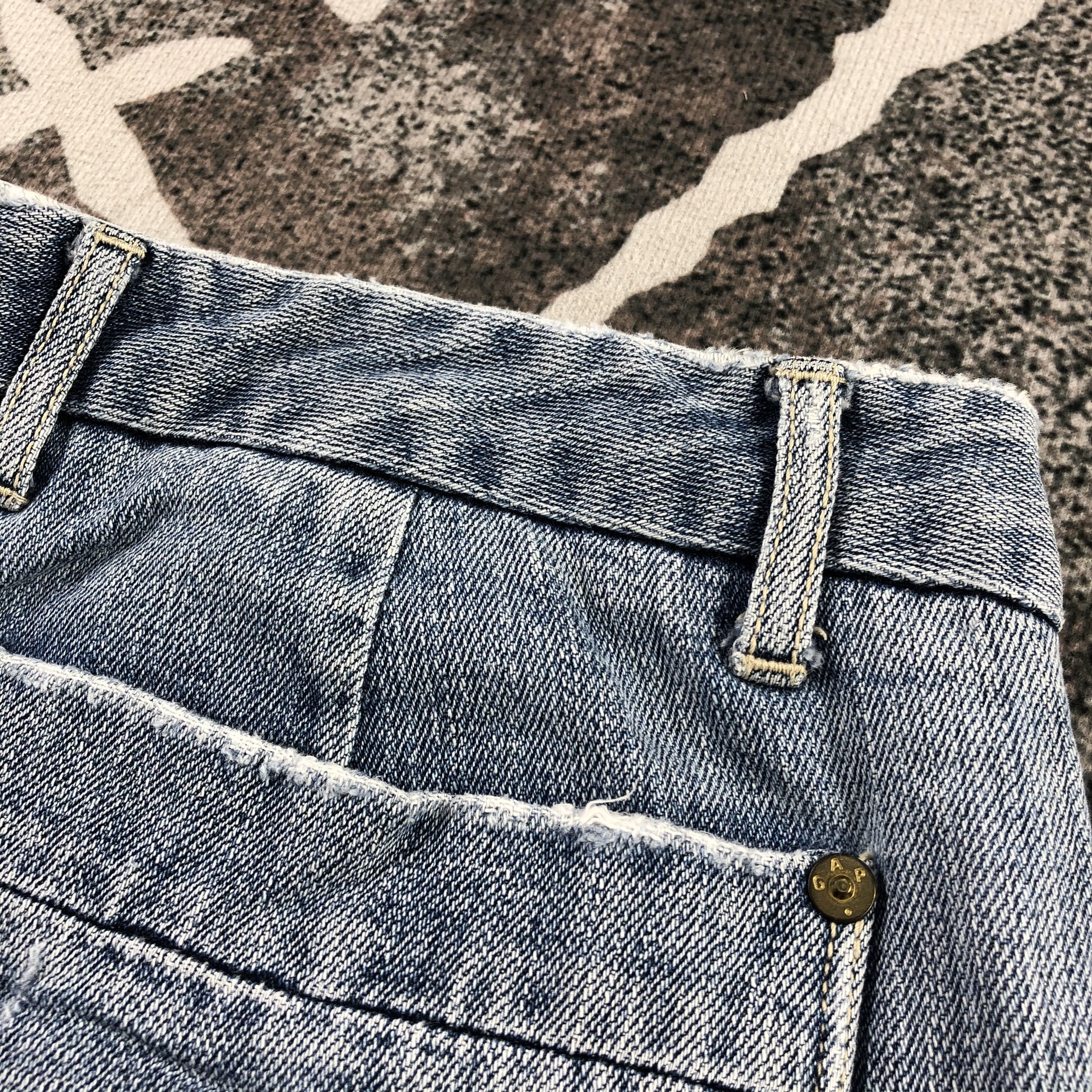 Gap GAP Bush Pants Medium Wash Flare Denim KJ1321 Size US 30 / EU 46 - 9 Thumbnail