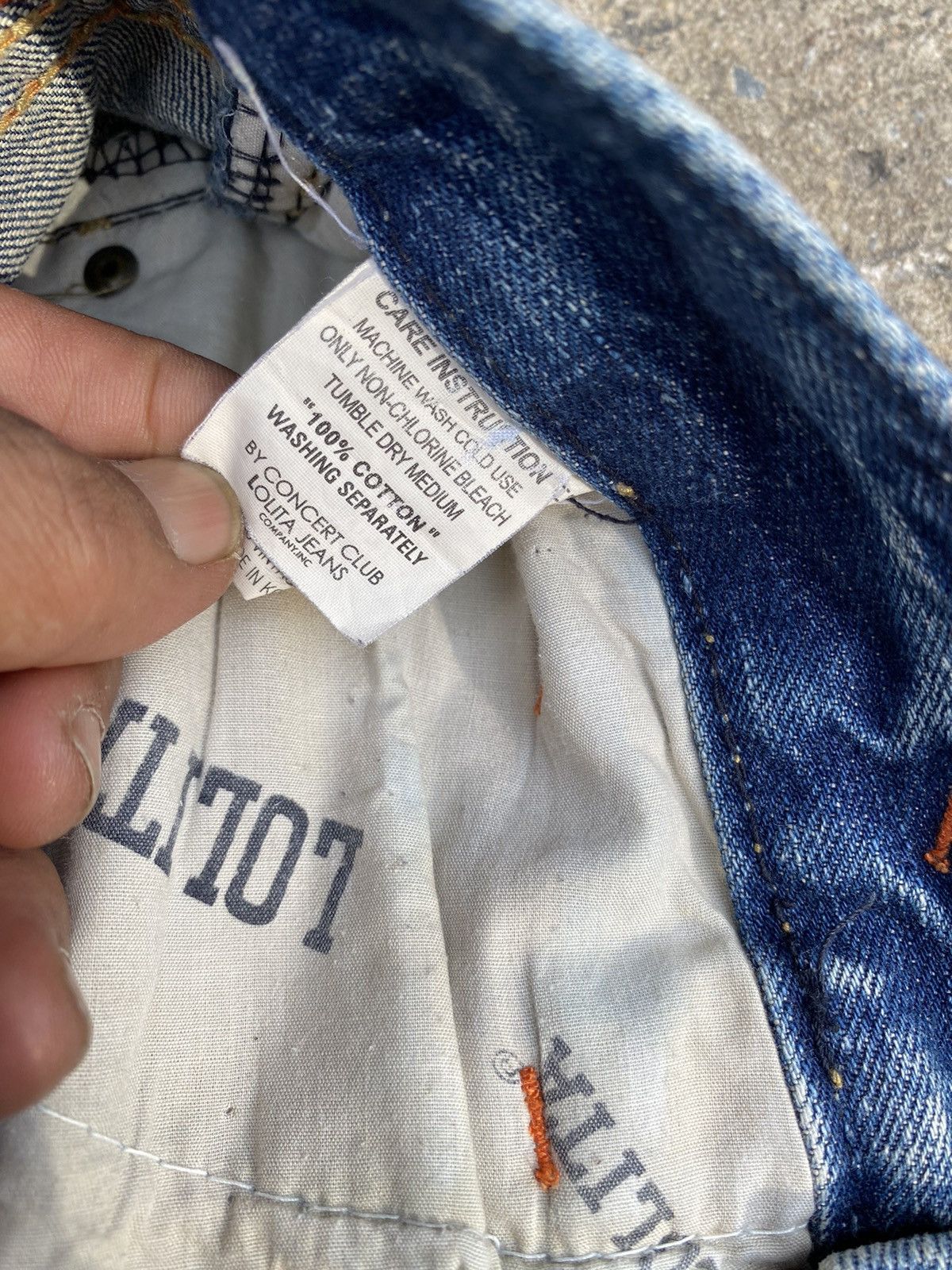 If Six Was Nine × Japanese Brand × Le Grande Bleu (L.G.B.) Yoshimoto Nara x Lolita Jeans Distressed Pants Size US 30 / EU 46 - 15 Thumbnail