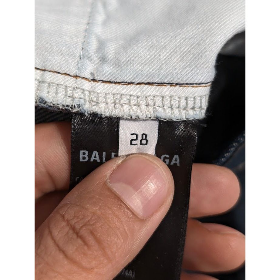 Balenciaga o1rshd1 Normal Fit Pants Organic Japanese Twill in Blue Size US 28 / EU 44 - 16 Thumbnail
