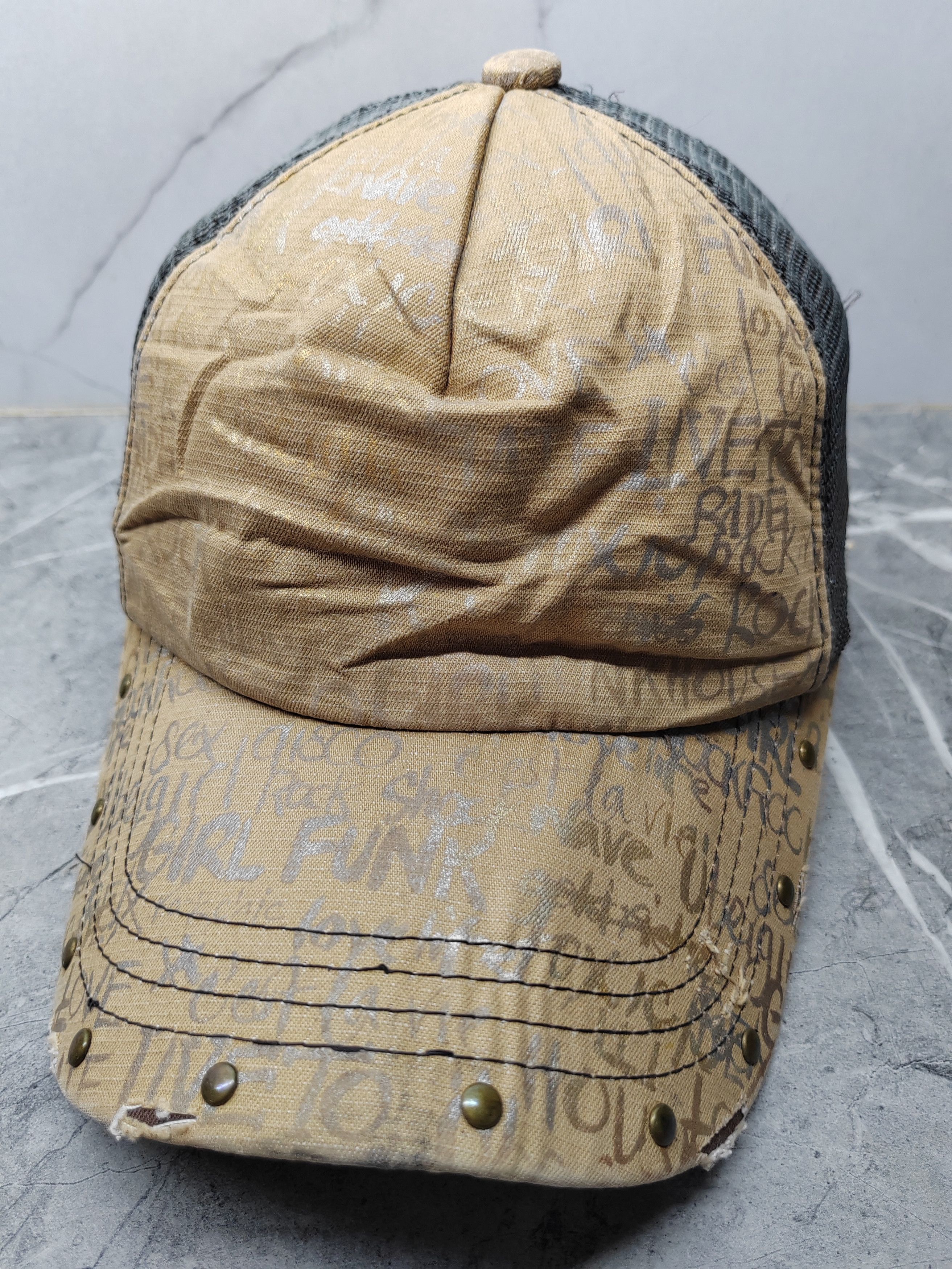 Japanese Brand Vintage Japanese Punk Distressed Style Trucker Cap Hat Size ONE SIZE - 1 Thumbnail