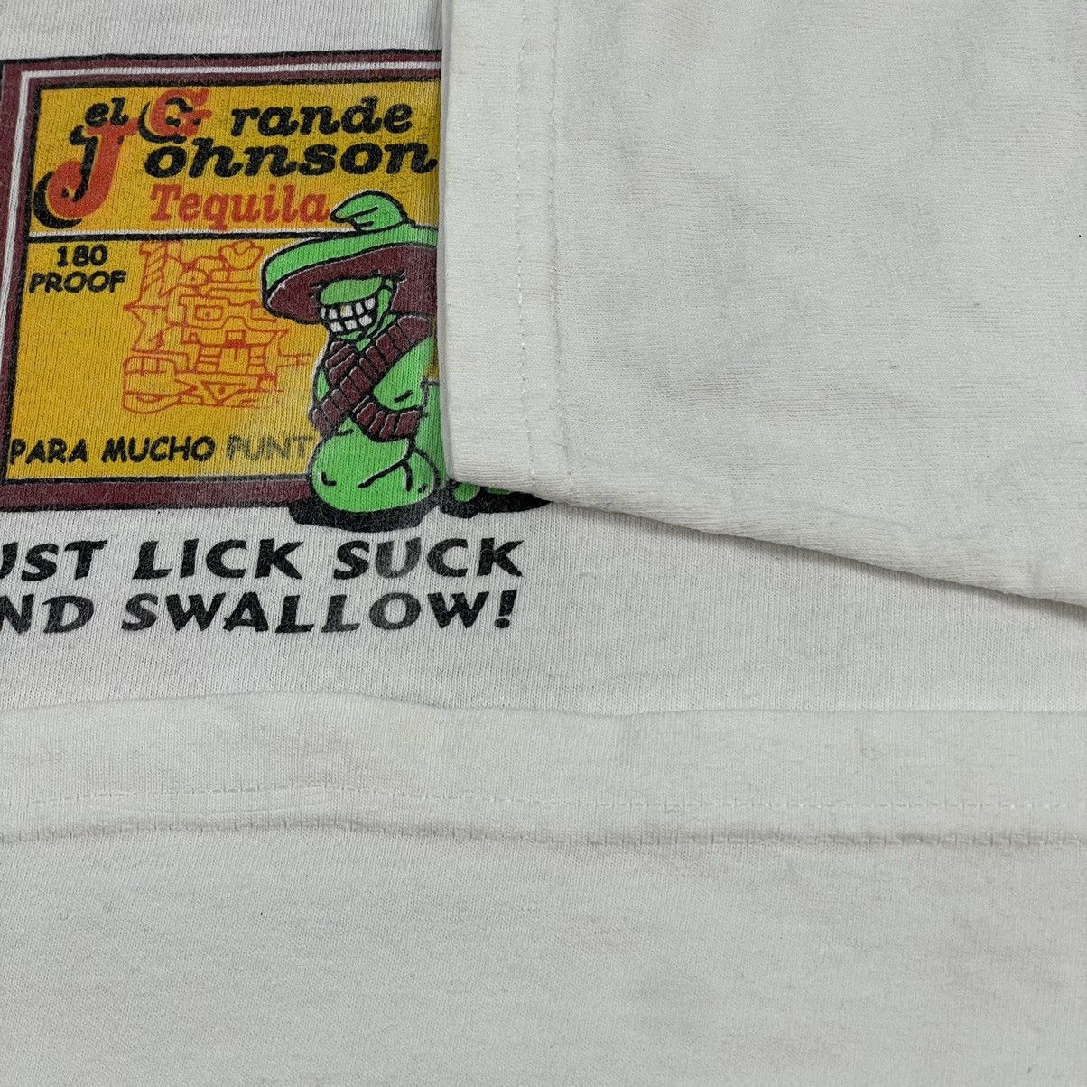Mexican Threads VTG El Grande Mexico Lick Suck And Swallow Tee Size US XL / EU 56 / 4 - 16 Thumbnail