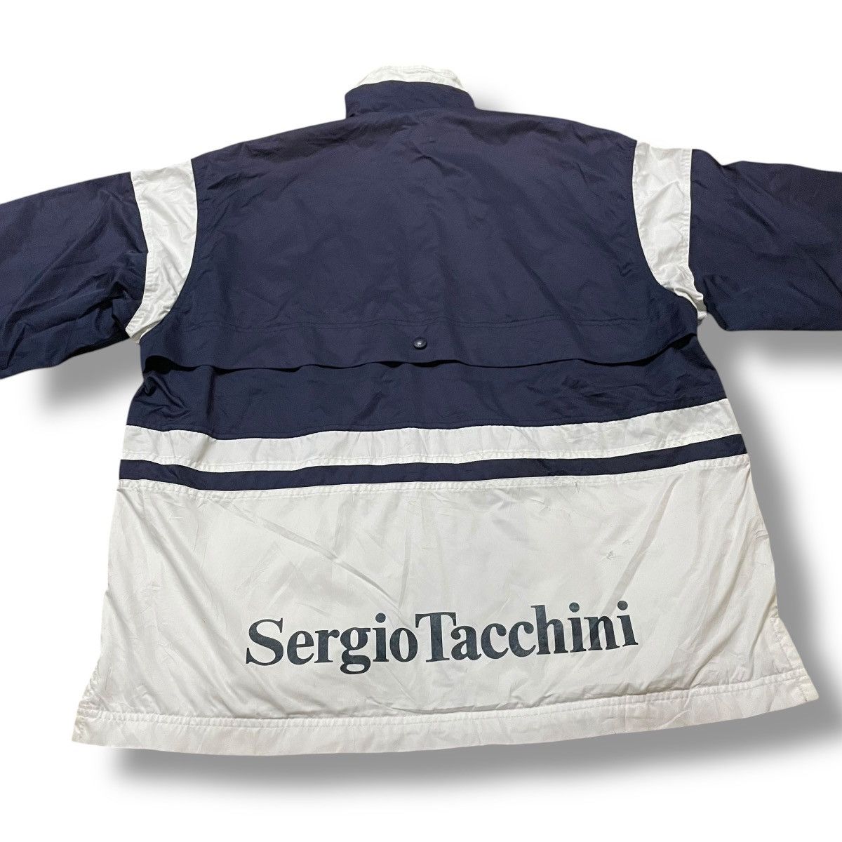 Sergio Tacchini × Vintage VINTAGE SERGIO TACCHINI EMBROIDERED SPELL OUT WINDBREAKER Size US M / EU 48-50 / 2 - 9 Thumbnail