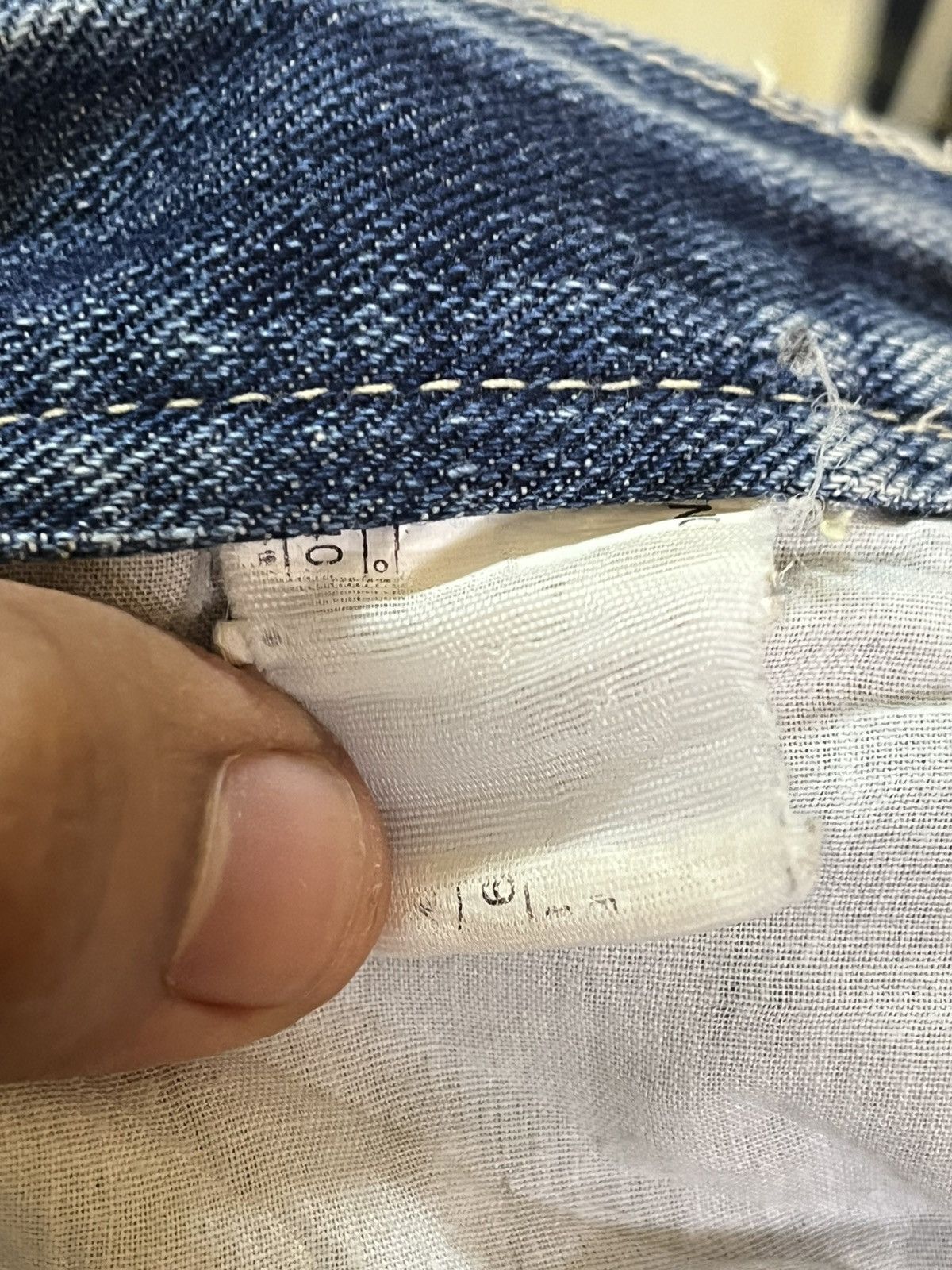 Japanese Brand Vintage Japanese Brand Faded Honeycomb Distressed Denim Size US 30 / EU 46 - 10 Thumbnail