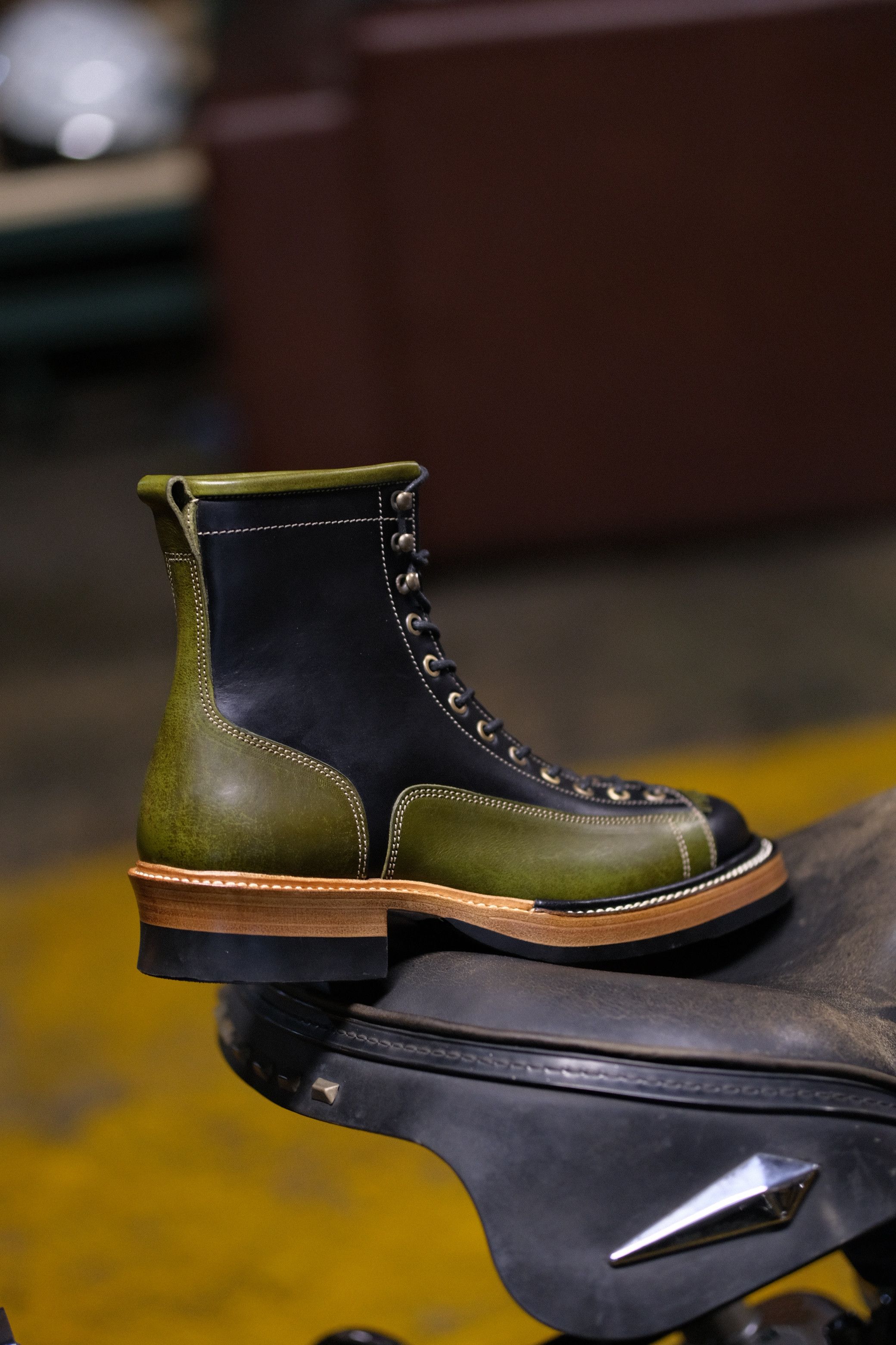 Other Hetala Boots Monkey Black seidel Leather olive Badalasi Size US 9 / EU 42 - 2 Thumbnail