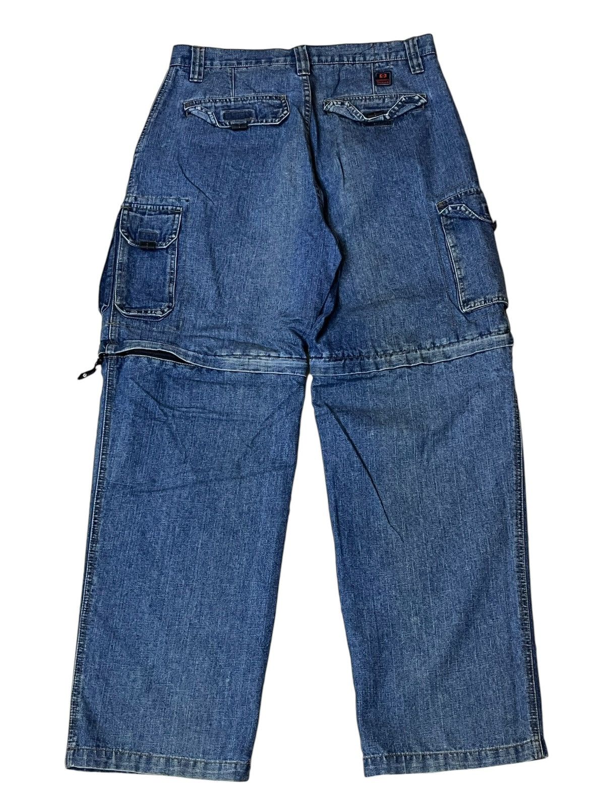 JNCO VINTAGE OTB ONE TOUGH BRAND 2 in 1 BAGGY JEANS INSPIRED JNCO Size US 34 / EU 50 - 2 Thumbnail