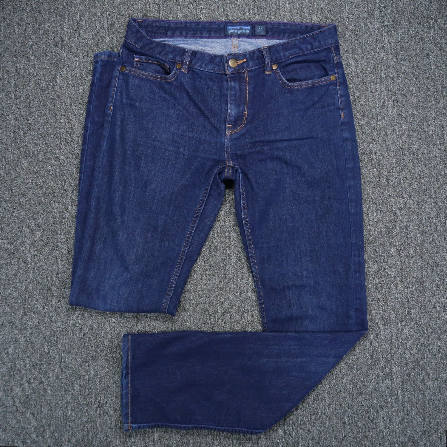 Patagonia Patagonia Jeans Womens 32x32 Blue Straight 5 Pocket Dark Wash Denim Jeans Size 24" / US 00 / IT 34 - 2 Thumbnail