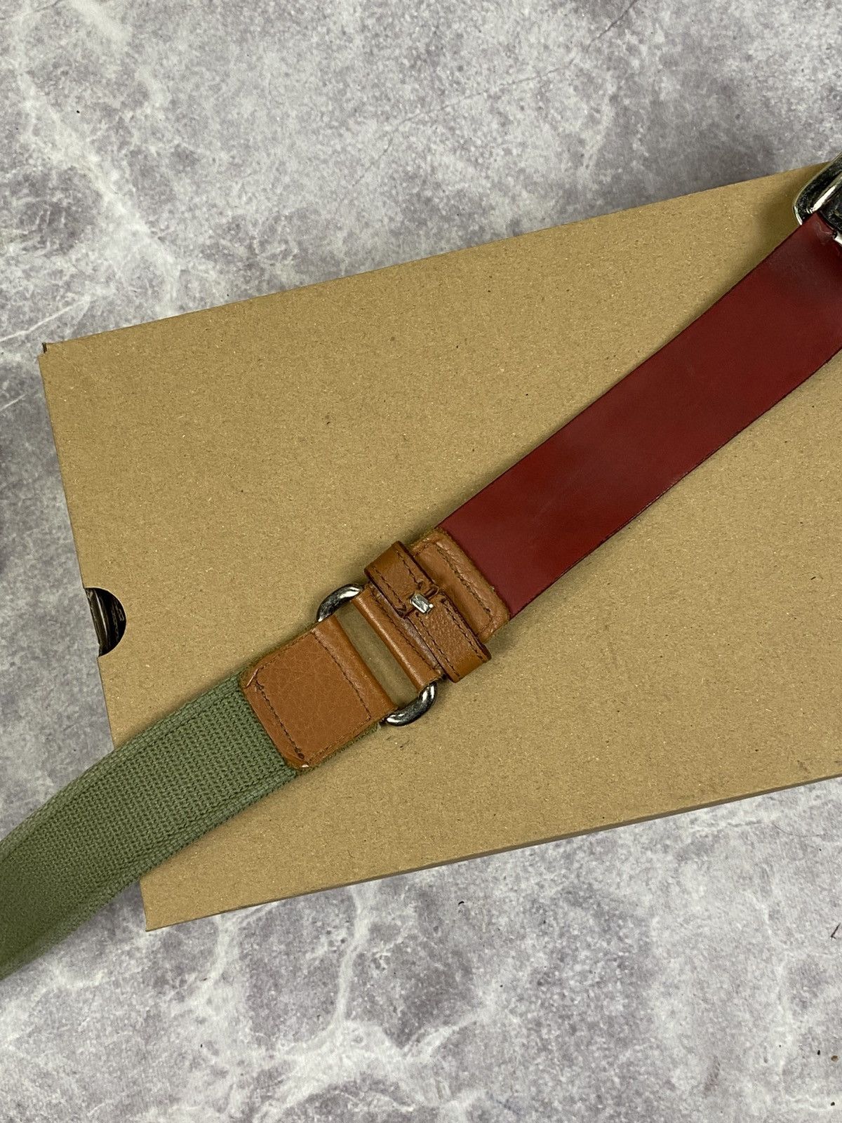 Dolce & Gabbana Dolce Gabbana Canvas and Leather Belt With Big Metal Buckle Size ONE SIZE - 5 Thumbnail