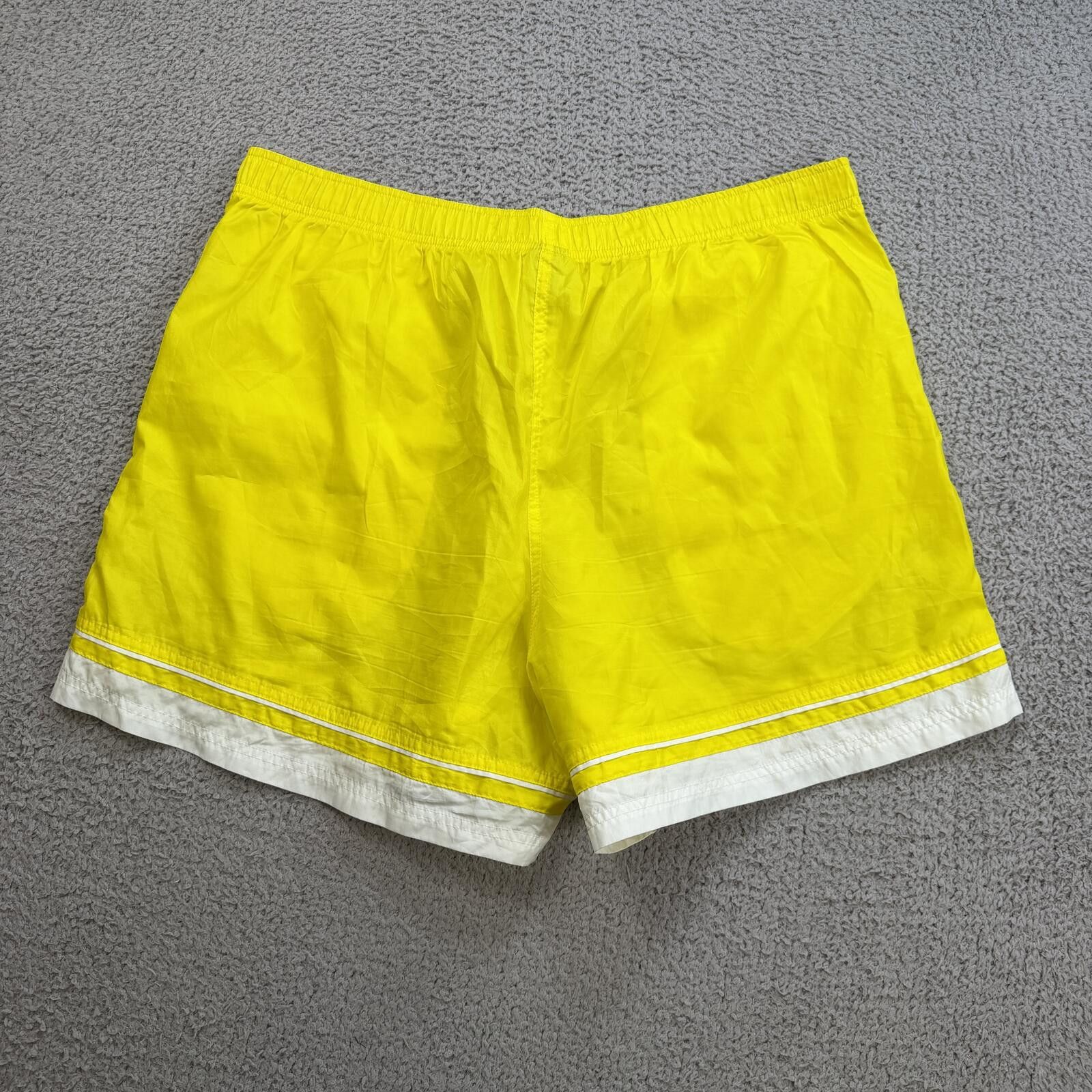 Nike Nike Yellow Swim Trunks Mens XL Neon Athletic Shorts Beach Size US 36 / EU 52 - 2 Thumbnail
