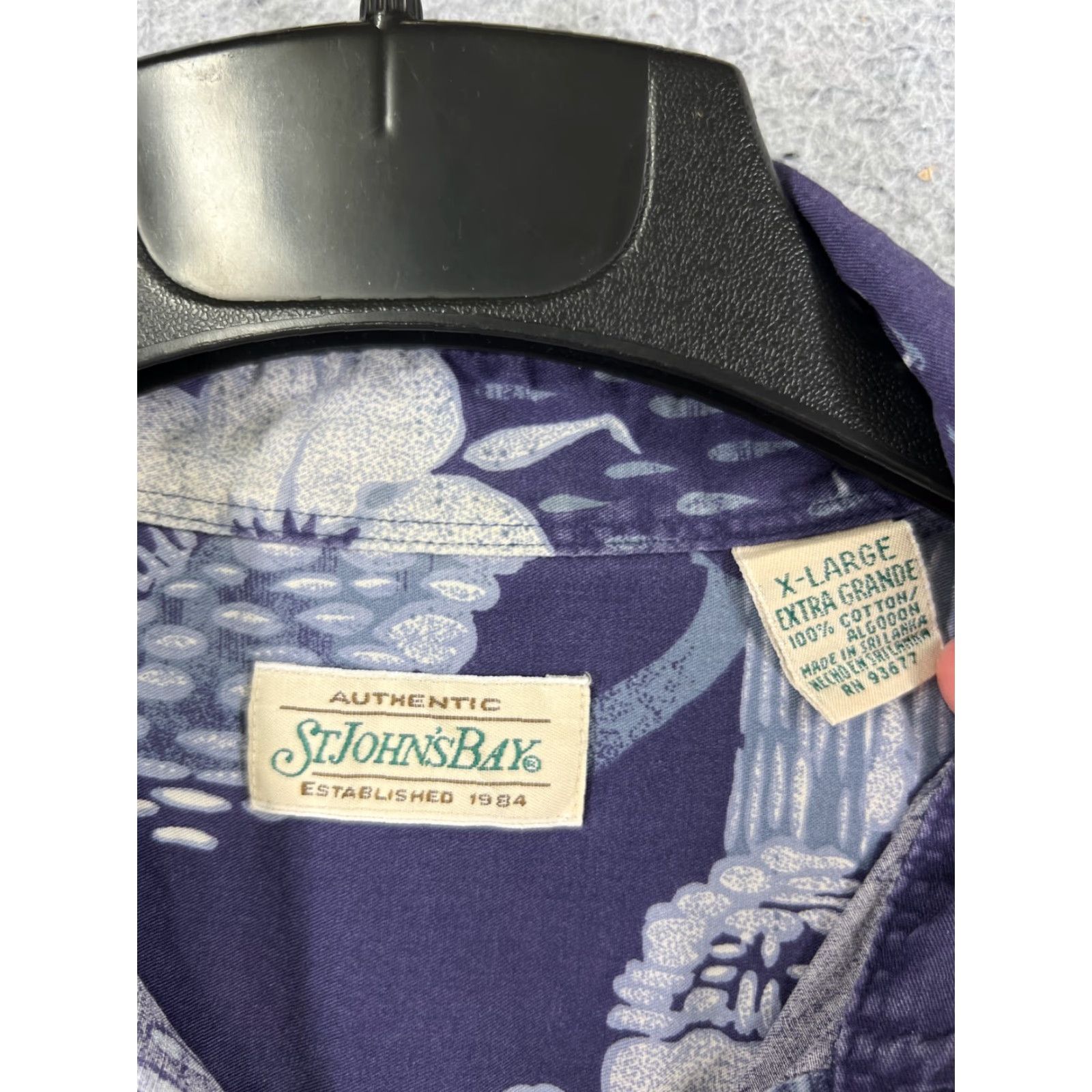 Vintage Campia Moda Shirt Mens XL Blue Floral Cotton Hawaiian Size US XL / EU 56 / 4 - 7 Thumbnail