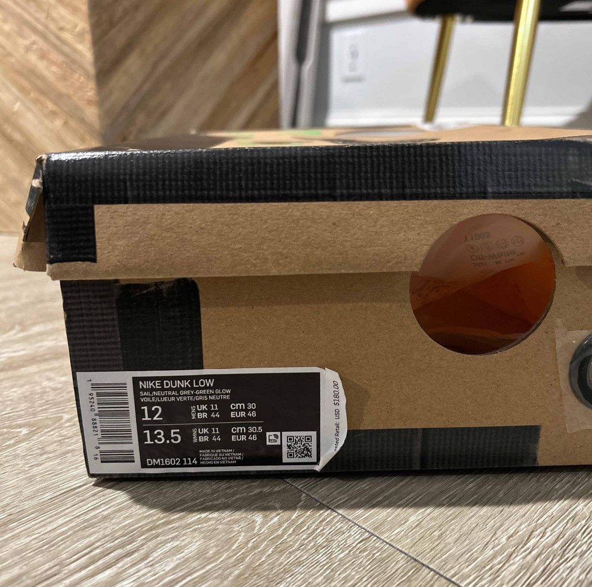 Nike × Off-White × Virgil Abloh Off-White x Dunk Low ‘Lot 04 of 50’ Size US 12 / EU 45 - 7 Thumbnail