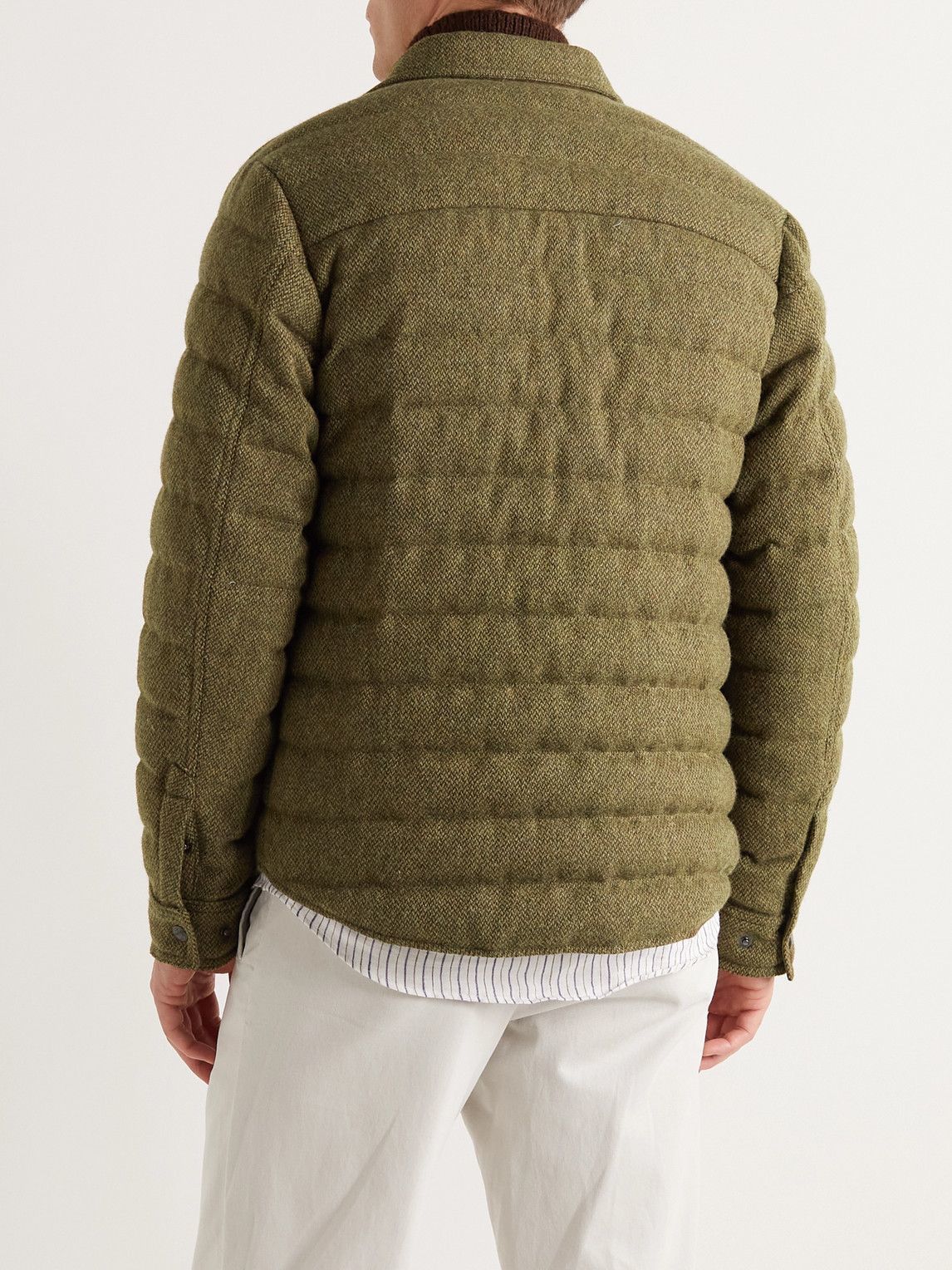 Ralph Lauren Purple Label Astor Quilted Wool Down Jacket - Green Size US M / EU 48-50 / 2 - 5 Thumbnail