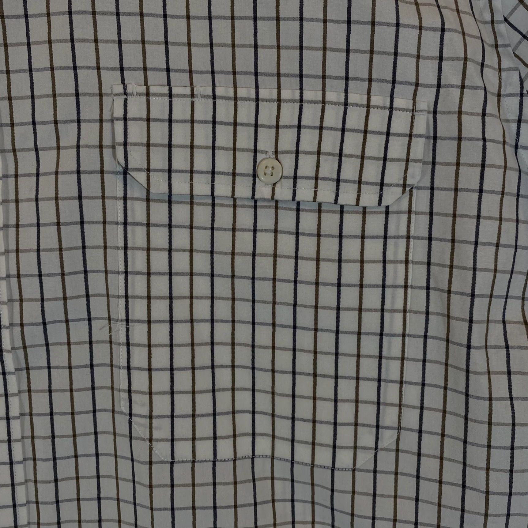 Vintage Driza-Bone Shirt Mens 2XL White Black Plaid Long Sleeve Button-Up Size US XXL / EU 58 / 5 - 4 Thumbnail