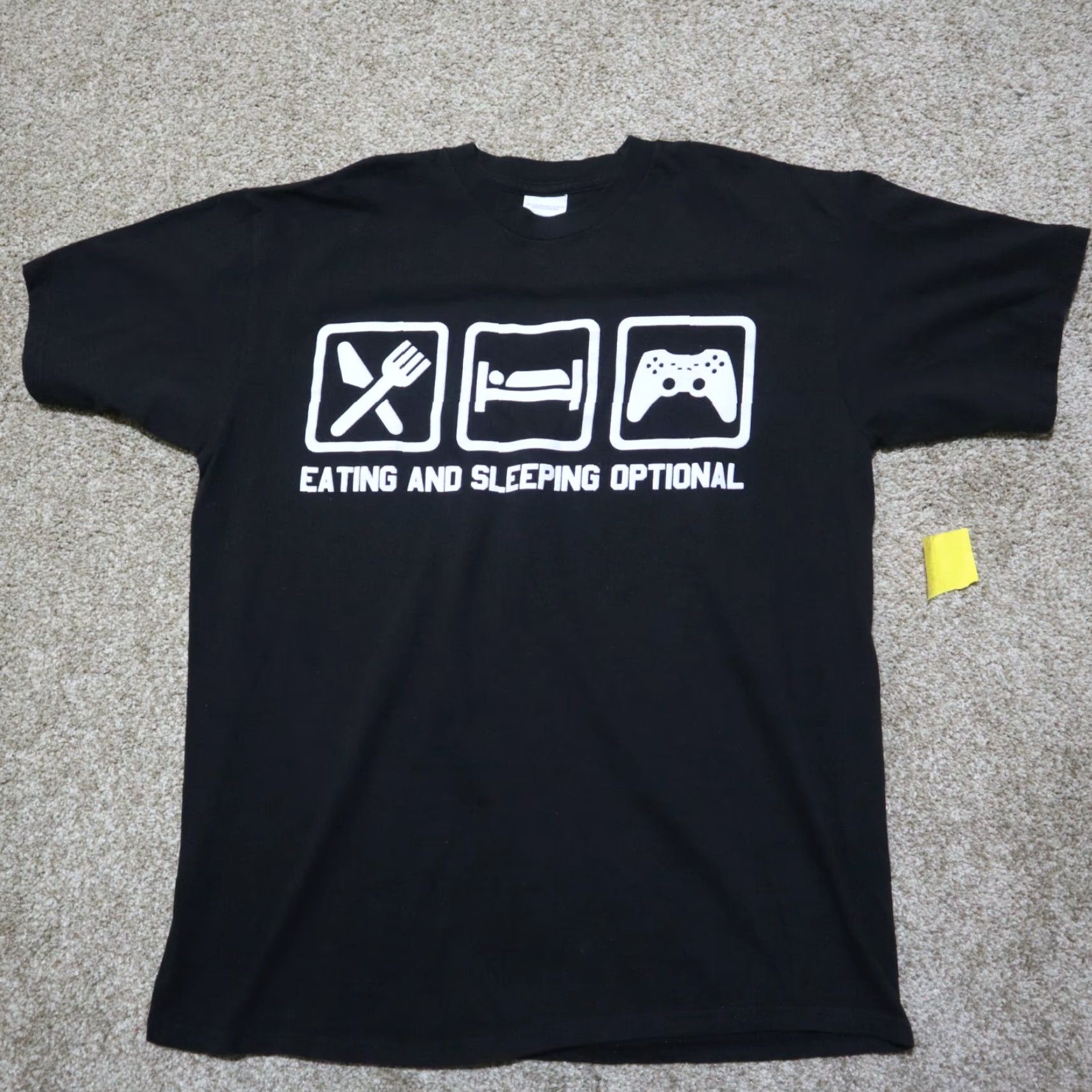 Gildan Vintage Gamer T-Shirt Adult Medium Black Funny Graphic Tee 2010s Unisex Size US M / EU 48-50 / 2 - 2 Thumbnail