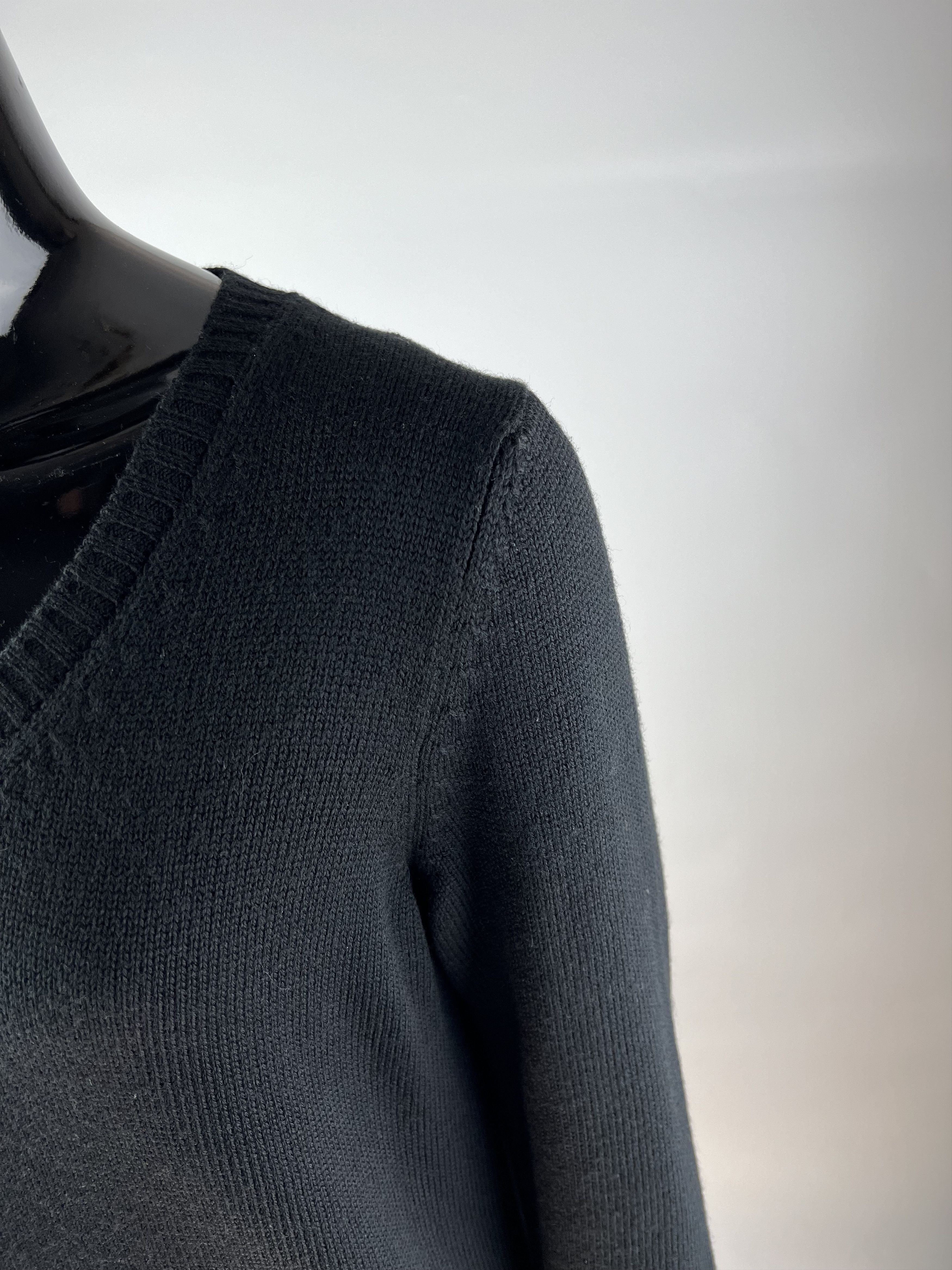 Gran Sasso Gran Sasso Women's Black Cashmere Sweater Pullover Size IT44 Size M / US 6-8 / IT 42-44 - 4 Thumbnail
