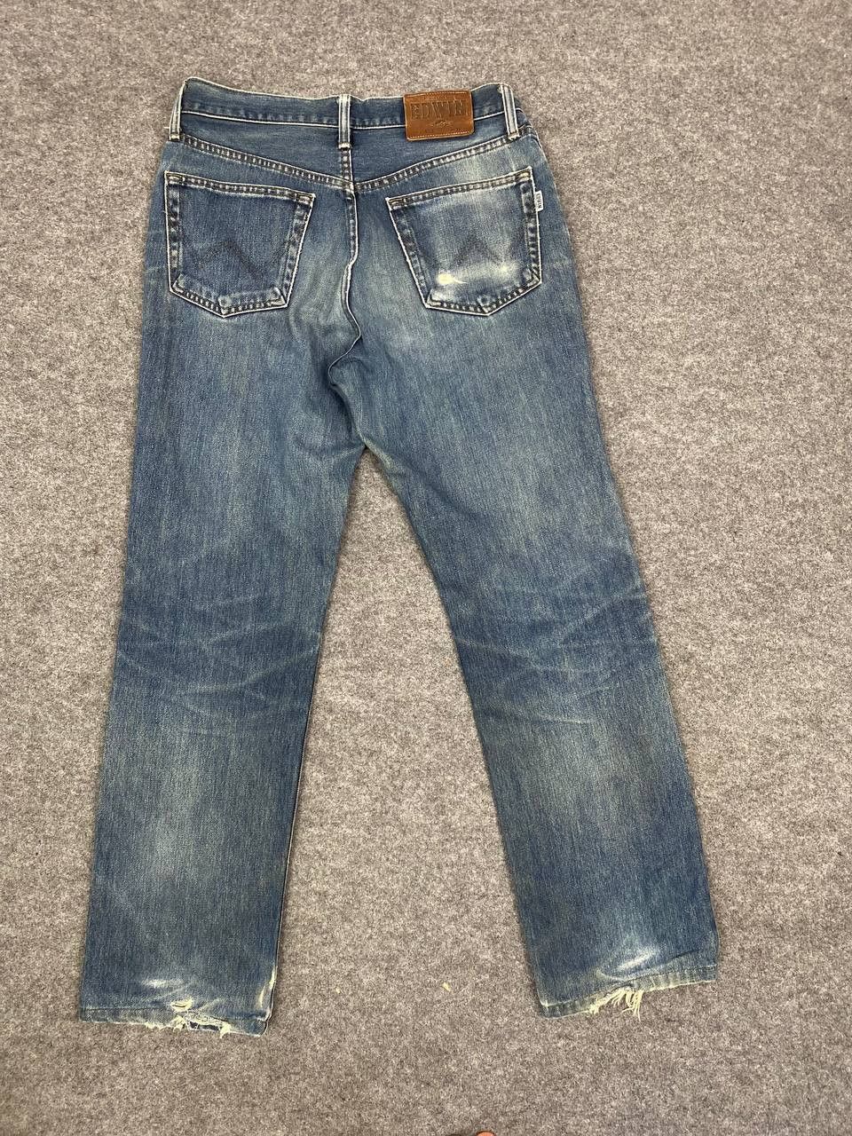 Edwin vintage edwin distressed denim nice design Size US 32 / EU 48 - 1 Thumbnail