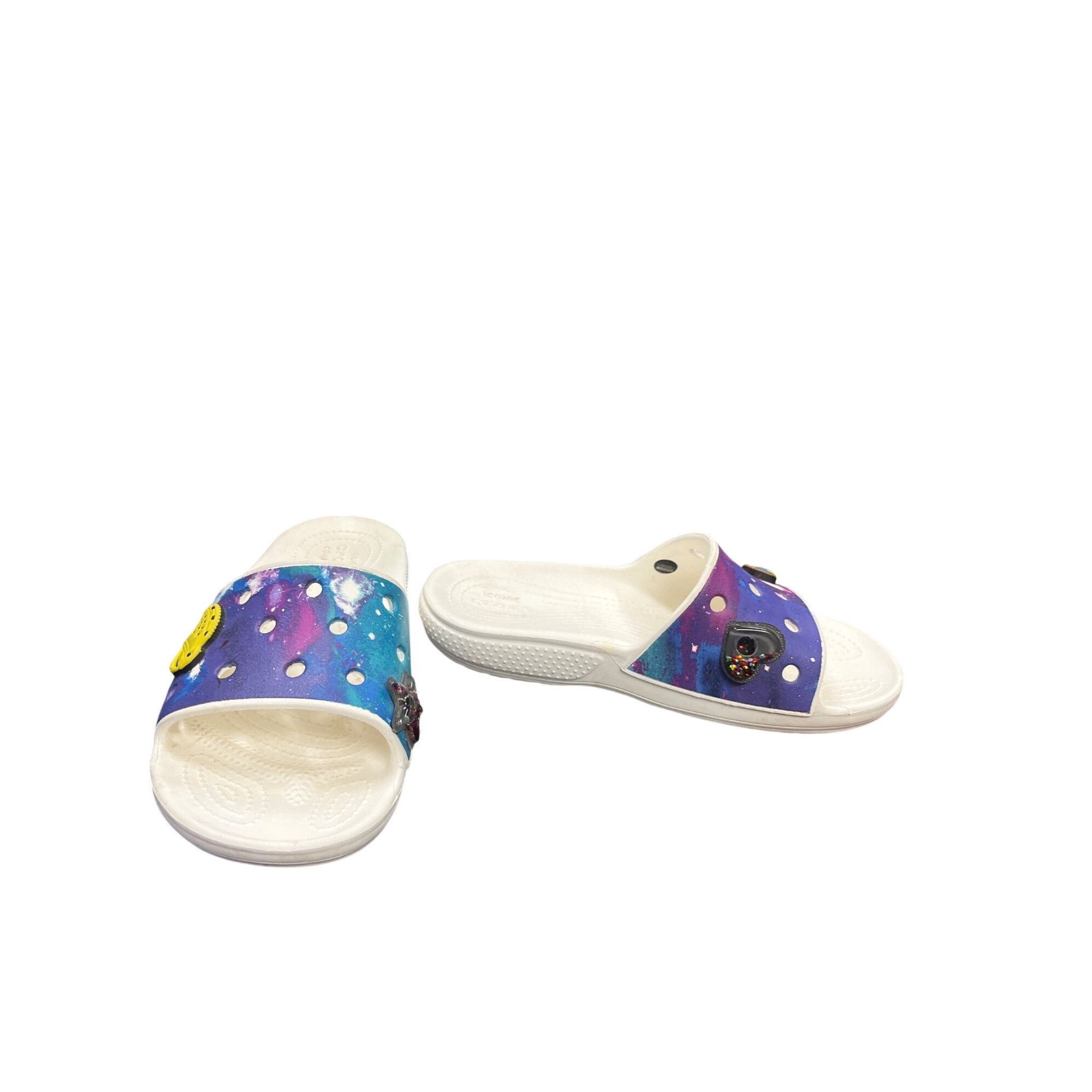 Crocs Crocs Iconic Comfort wms multi colored open toe sandals sz 6 Size US 6 / IT 36 - 1 Thumbnail