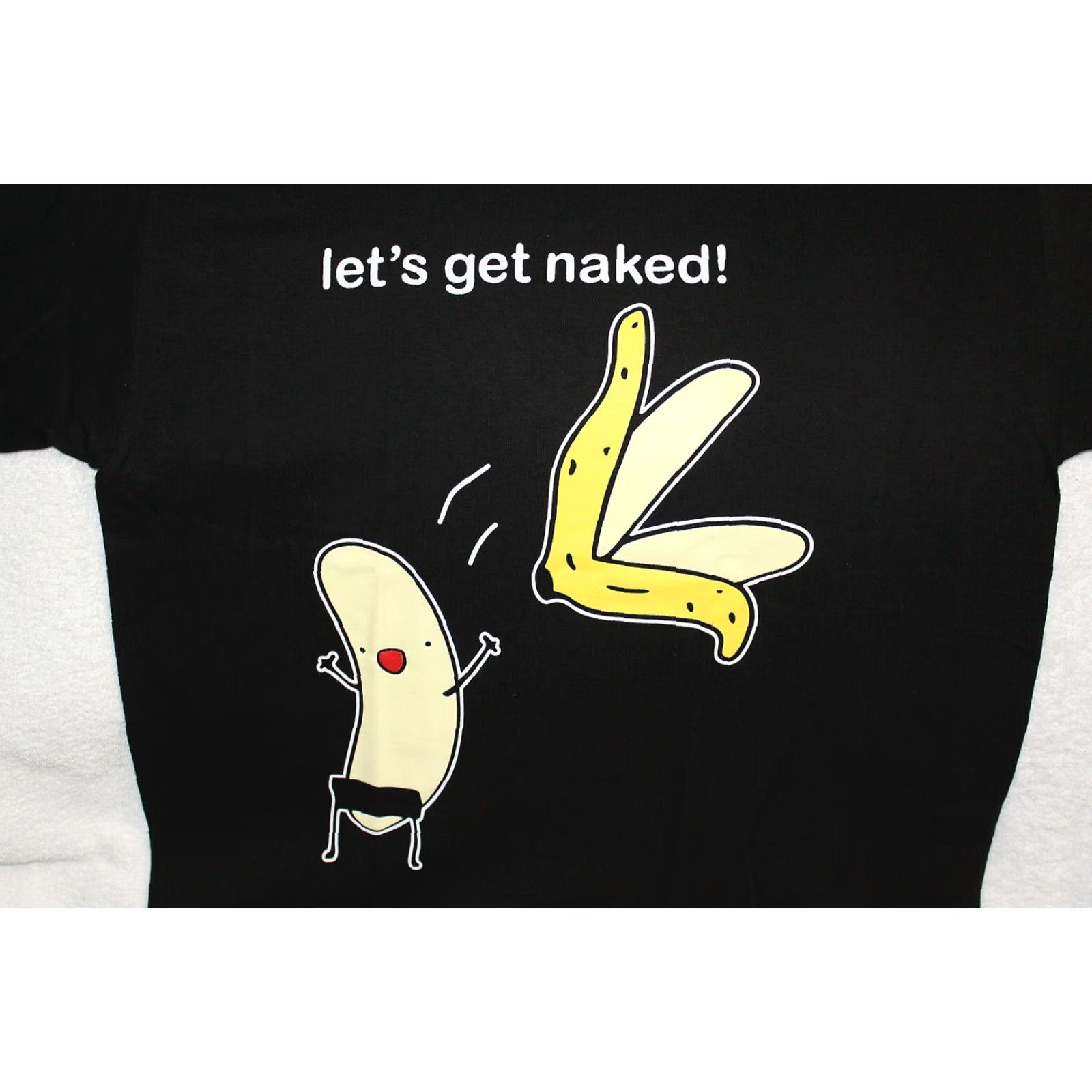 Vintage VINTAGE ALSTYLE APPAREL Funny Banana Let's Get Naked Graphic Tee T-Shirt Men's Large Black Size US L / EU 52-54 / 3 - 2 Thumbnail