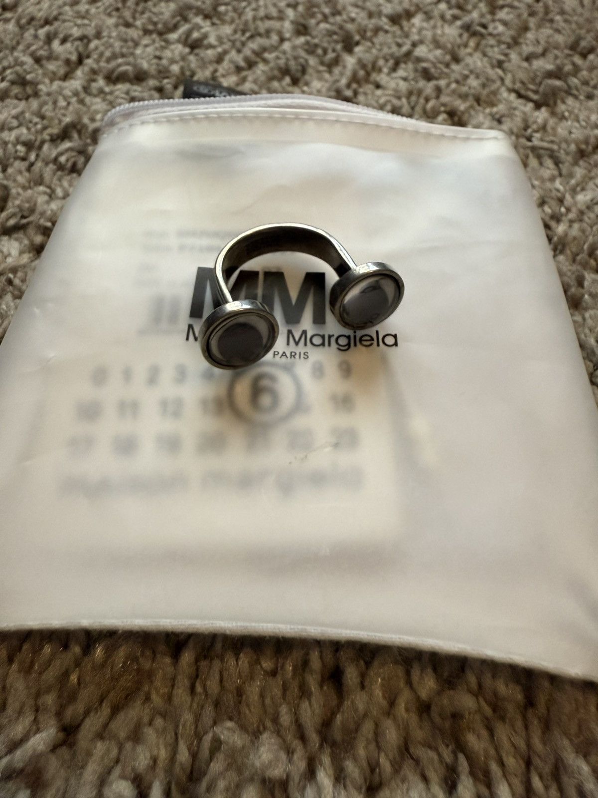 MM6 MM6 Maison Margiela Googly Eye Ring Size ONE SIZE - 1 Thumbnail