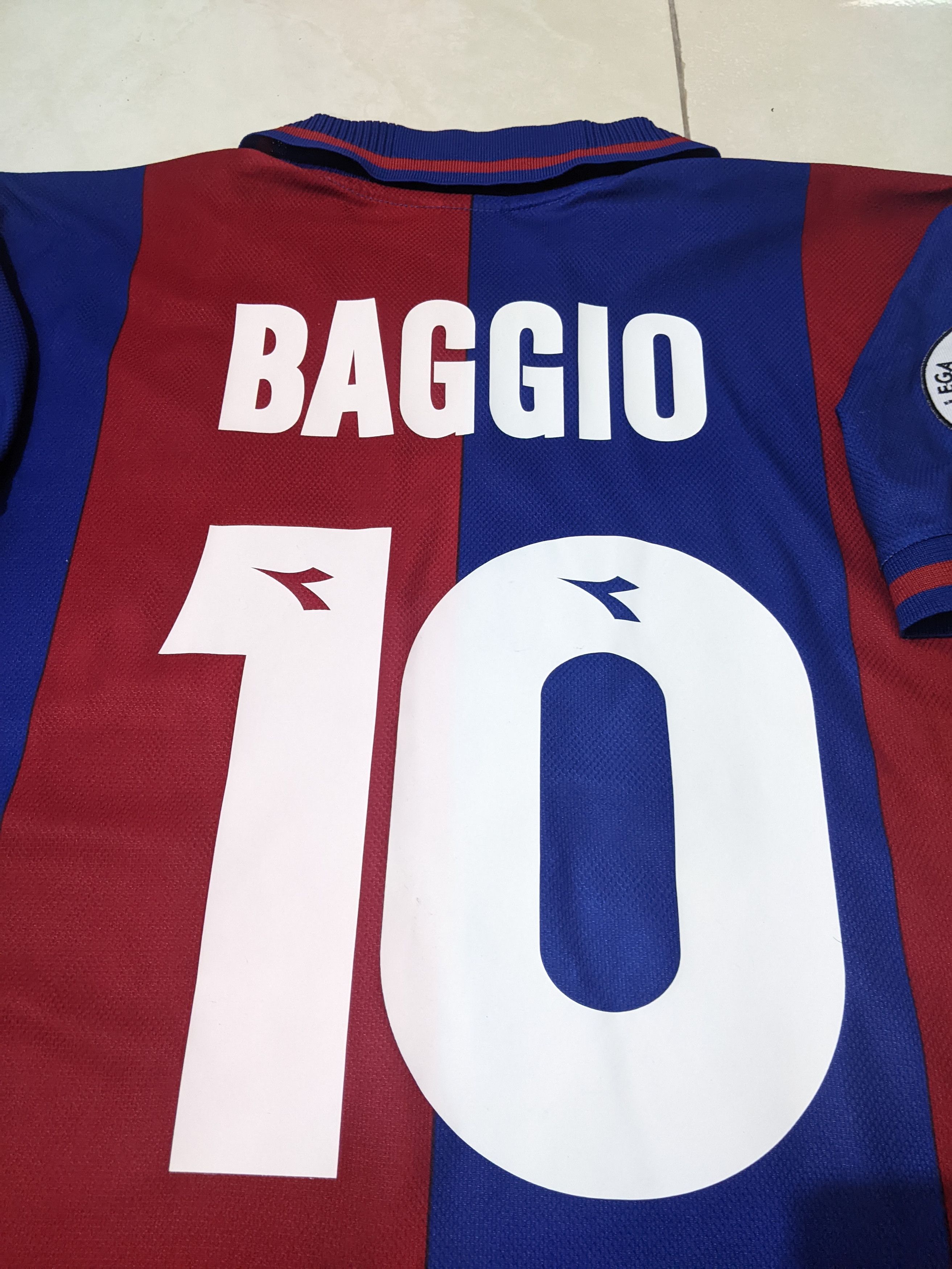 Diadora Bologna 1997-98 home BAGGIO Jersey football shirt Size US L / EU 52-54 / 3 - 3 Thumbnail