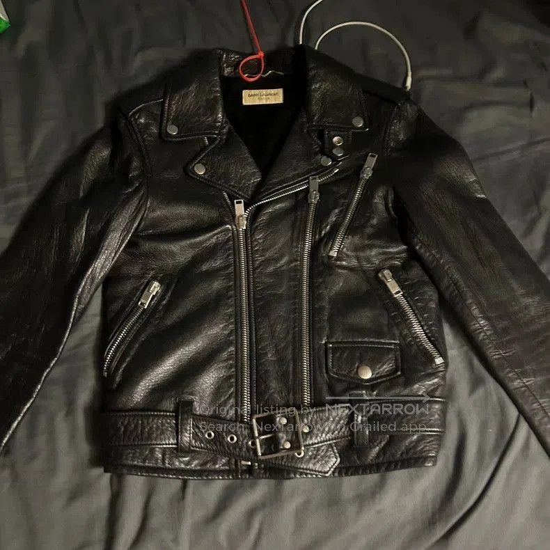 Saint Laurent Leather Biker Jacket.