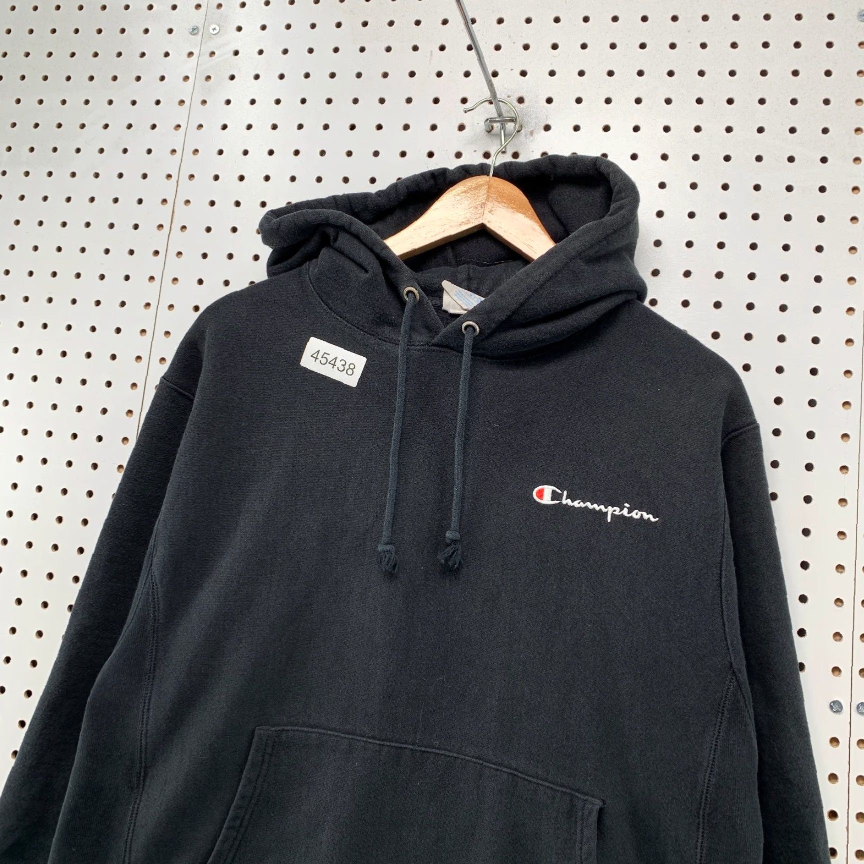 Champion Champion Reverse Weave Hoodie Sweatshirt Mens Medium Black Heavyweight Pullover Size US M / EU 48-50 / 2 - 4 Thumbnail