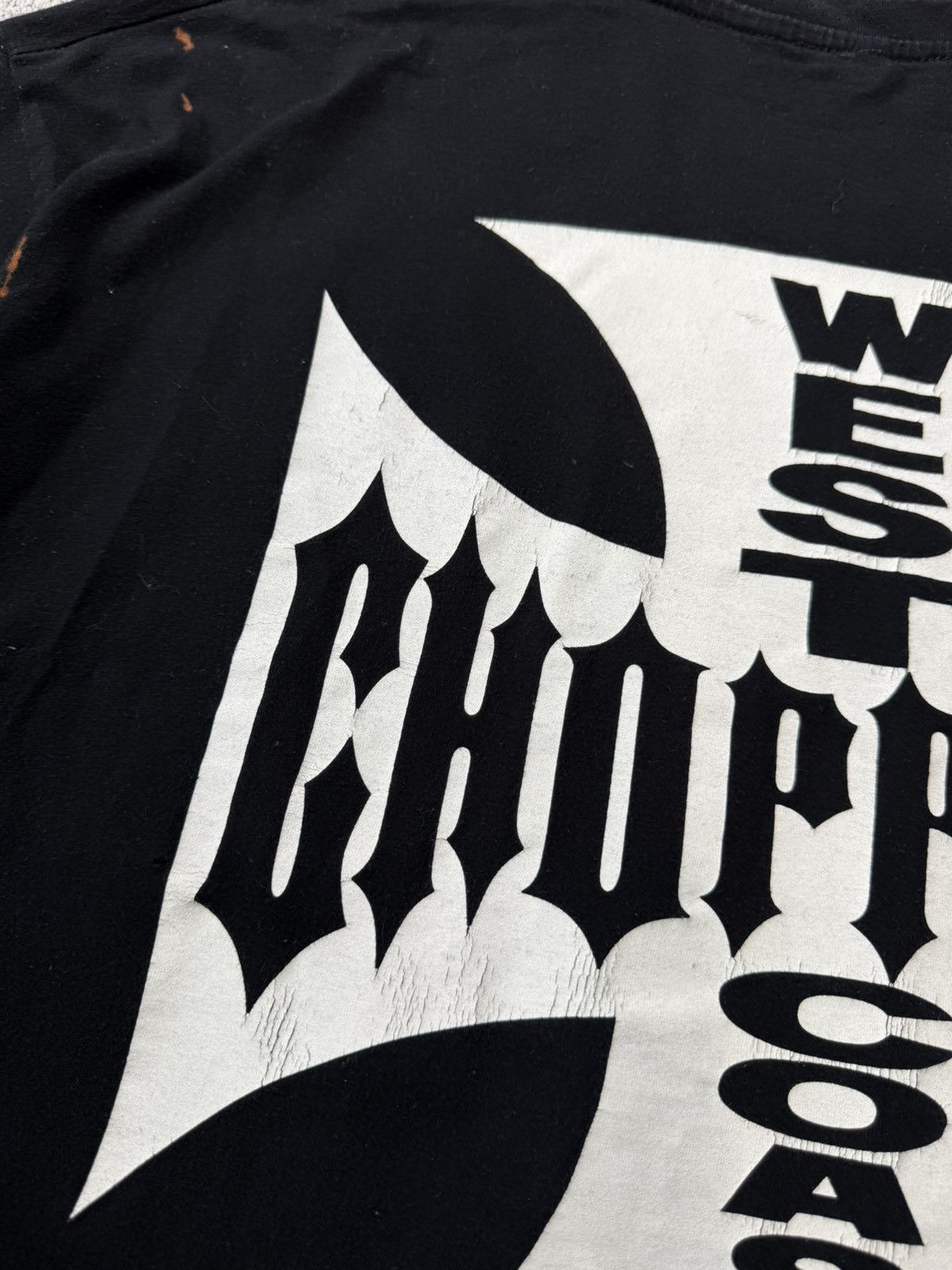 Vintage Vintage West Coast Choppers Black T-Shirt Paul Walker Size US XXL / EU 58 / 5 - 7 Thumbnail