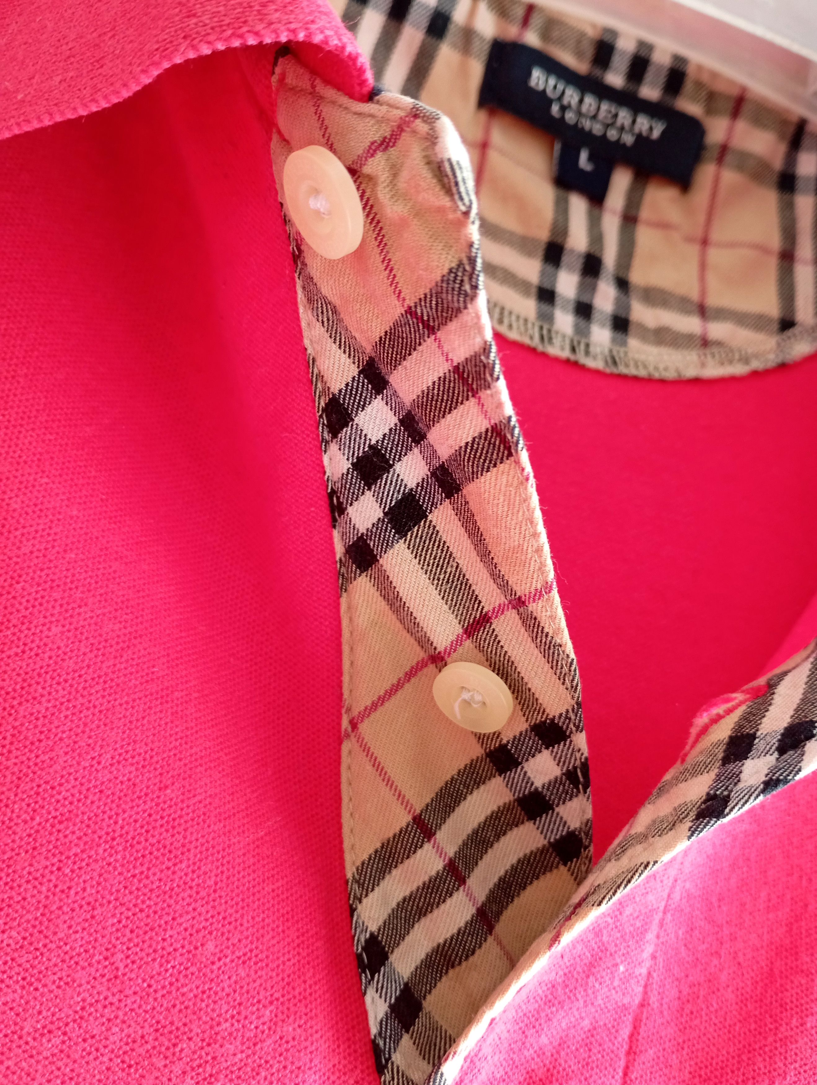 Burberry Vintage Burberry Nova Check Polo Shirt Made In Hongkong Size L / US 10 / IT 46 - 9 Thumbnail
