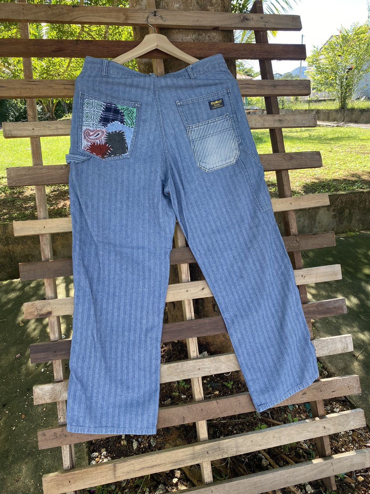 Japanese Brand Vintage Patchwork Oshkosh Carpenter Reworked Pants Size US 33 - 10 Thumbnail