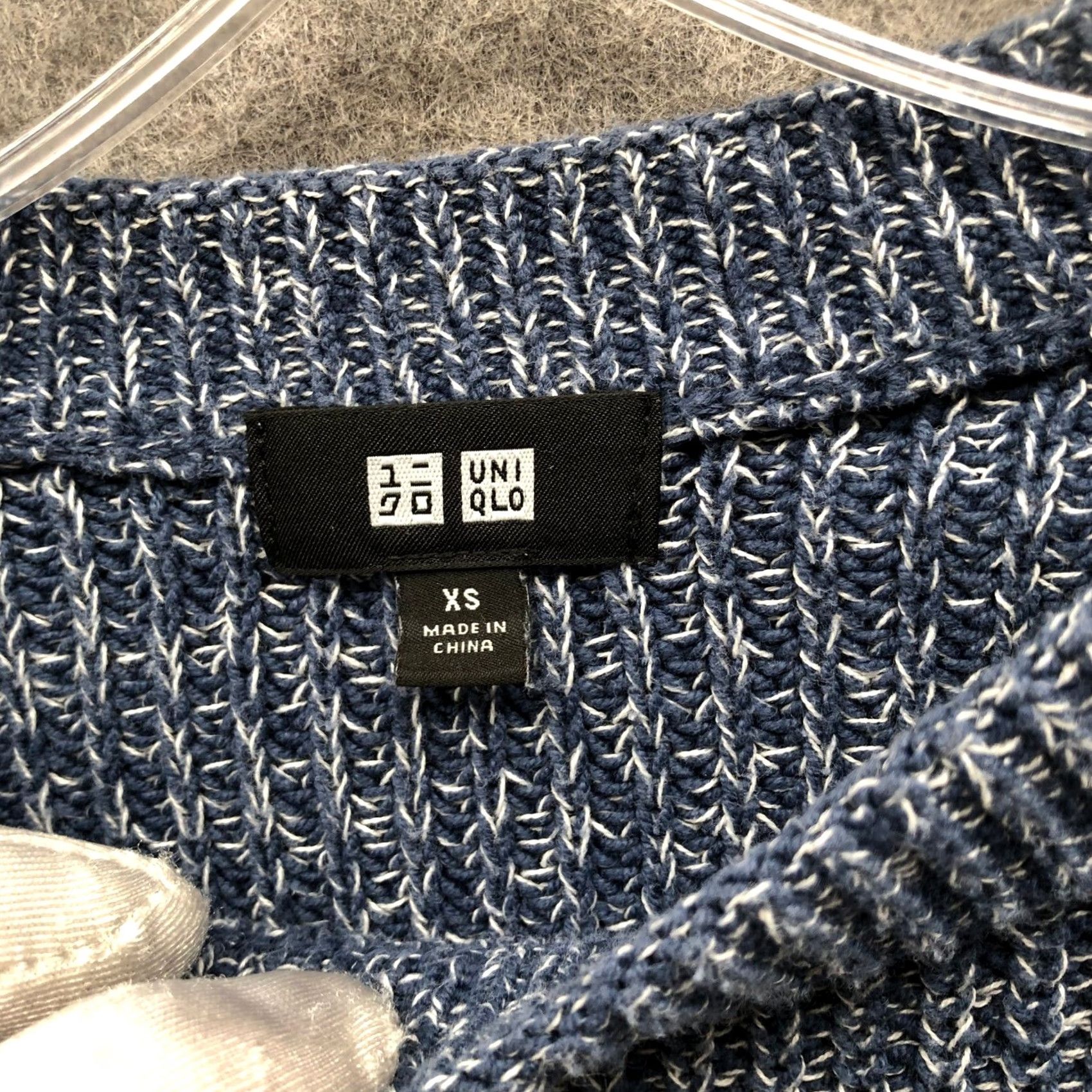 Uniqlo Uniqlo Mid Gauge Ribbed Crewneck Sweater Mens XS Blue Heather Pullover Size US XS / EU 42 / 0 - 5 Thumbnail