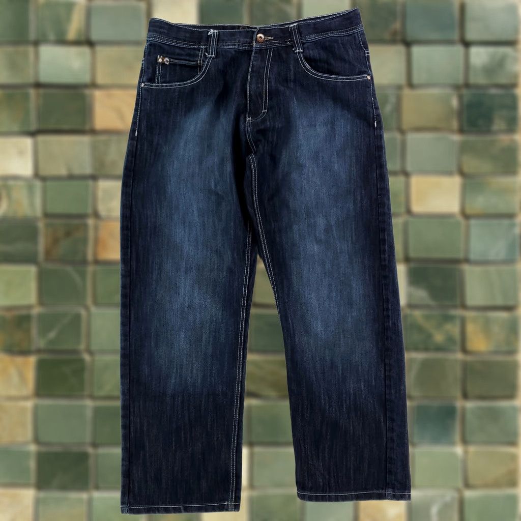 Southpole VINTAGE Southpole Jeans Baggy 36 Mens 36x30 Blue Wide-Leg Y2K Size US 36 / EU 52 - 1 Thumbnail