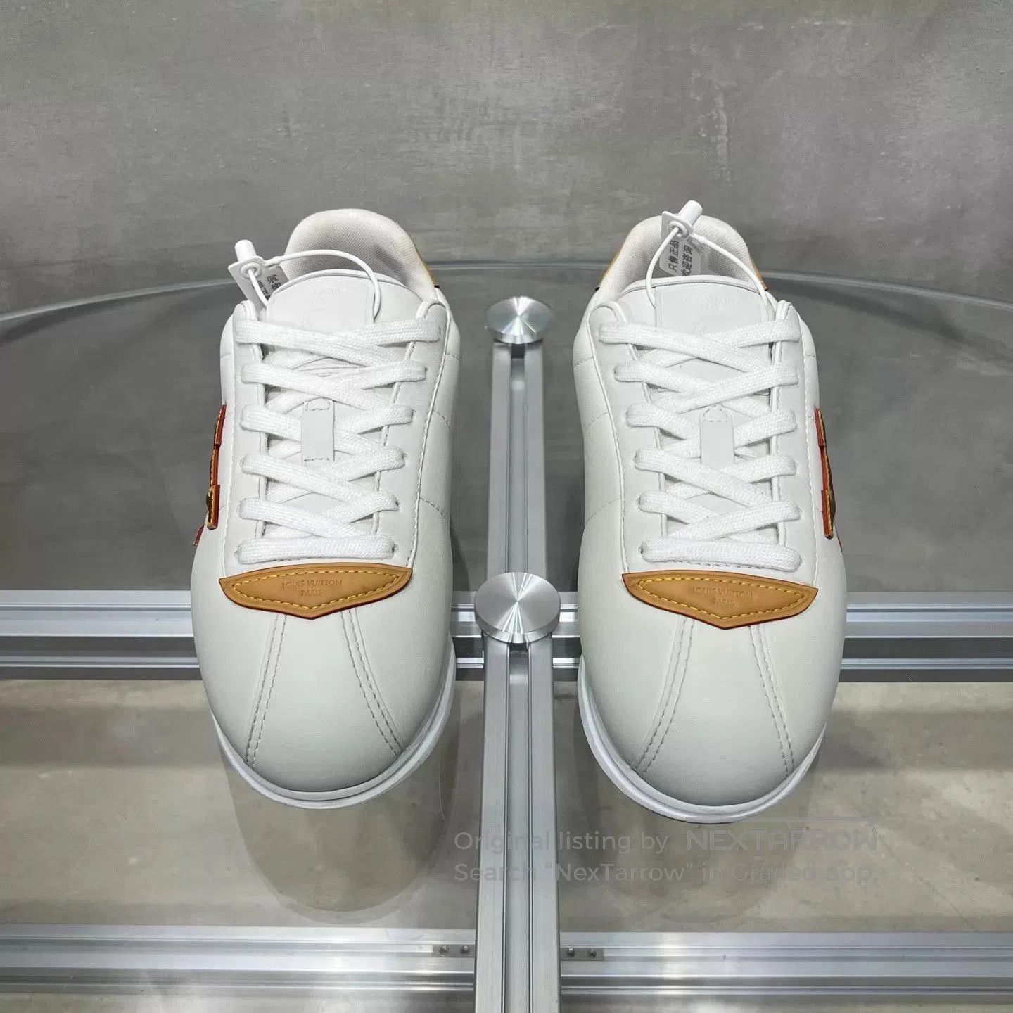 Louis Vuitton White Low-Top Sneakers Size 7.5. Size US 7.5 / EU 40-41 - 1 Thumbnail