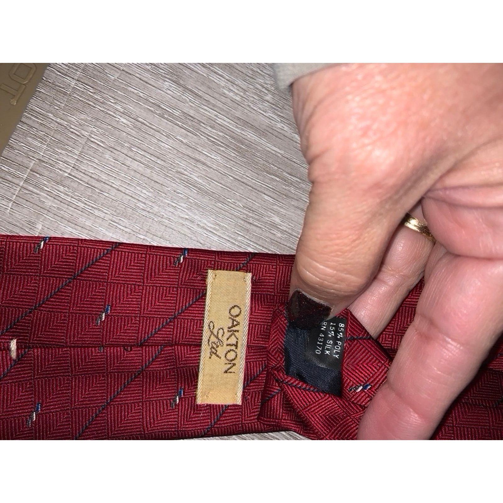 The Unbranded Brand Vintage Necktie Set 3pc Geometric Artistic Design Men's Size ONE SIZE - 5 Thumbnail