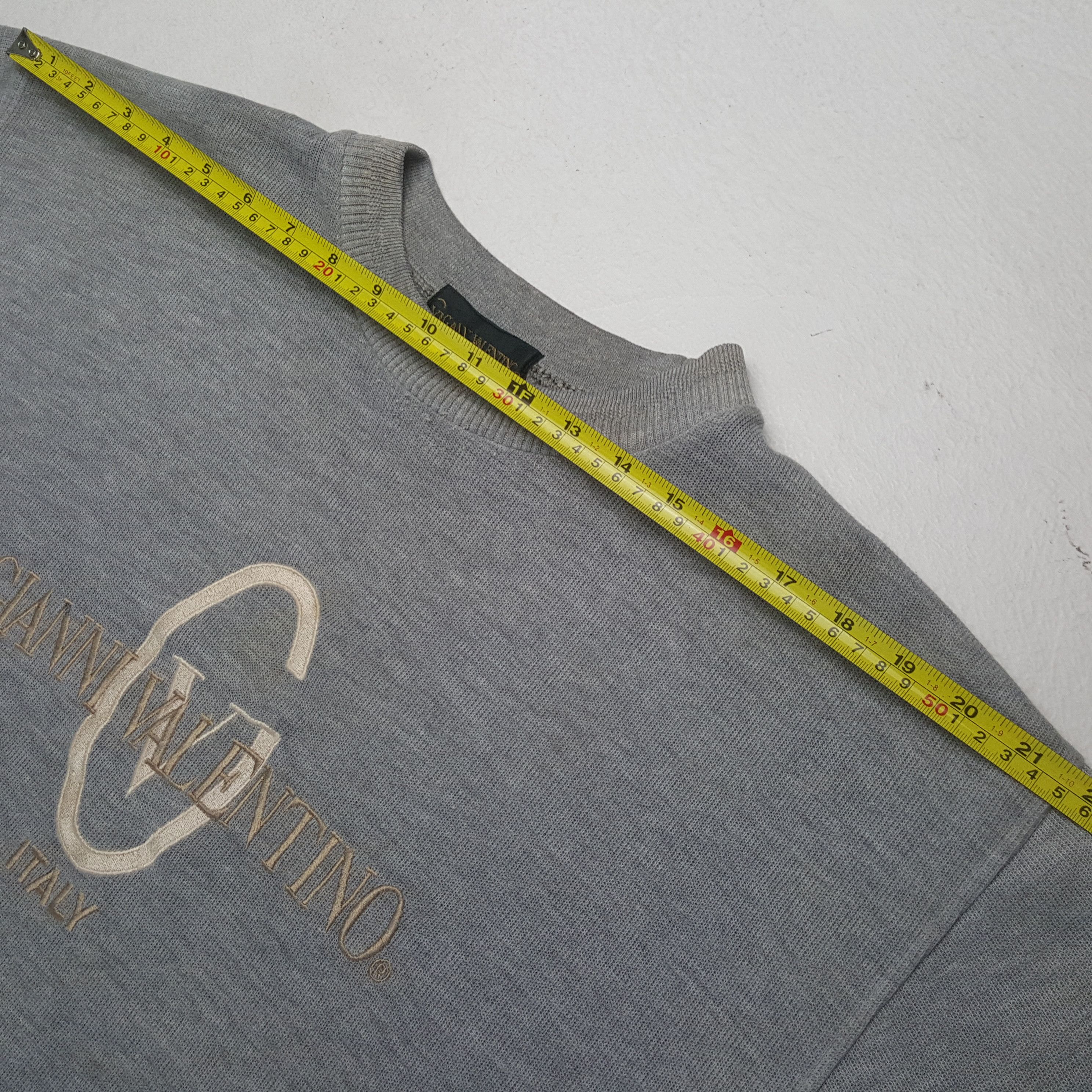 Gianni Valentino Gianni Valentino Italy Logo Spellout Design Sweatshirt RR5 Size US L / EU 52-54 / 3 - 5 Thumbnail
