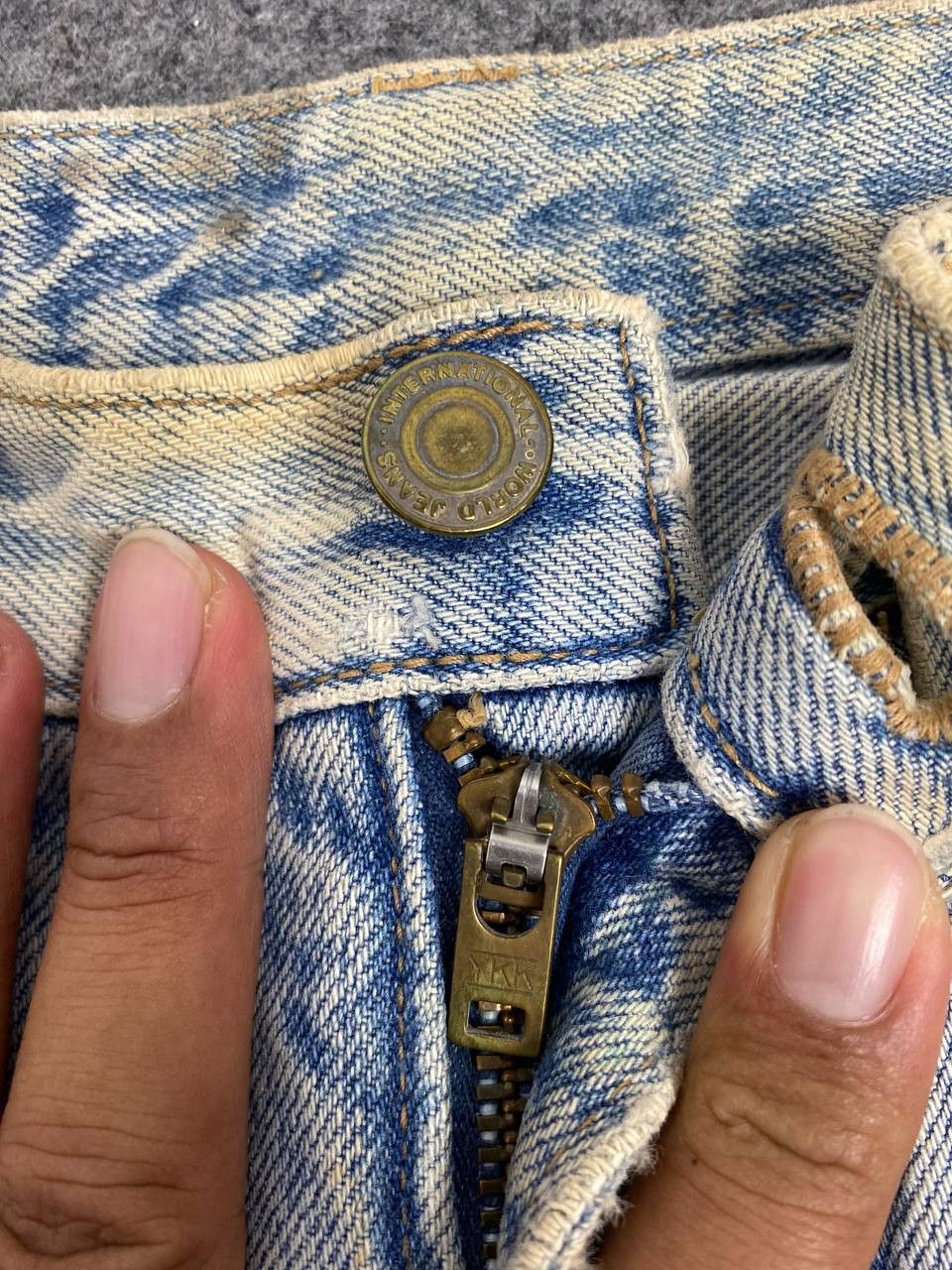 Japanese Brand vintage bue way japan distressed denim nice design Size US 28 / EU 44 - 12 Thumbnail