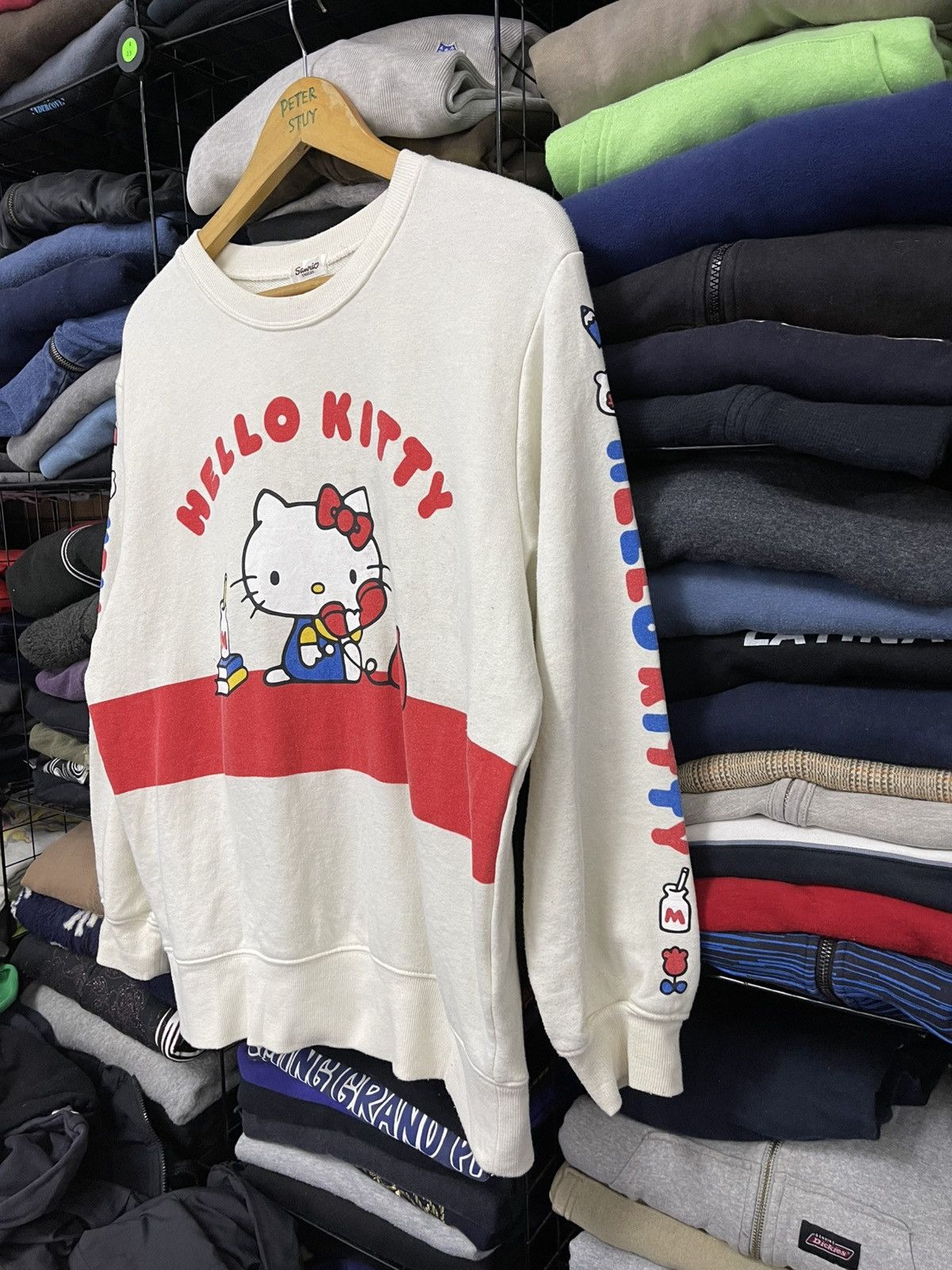Cartoon Network × Vintage Vintage Hello Kitty Sweatshirt Size US S / EU 44-46 / 1 - 4 Thumbnail