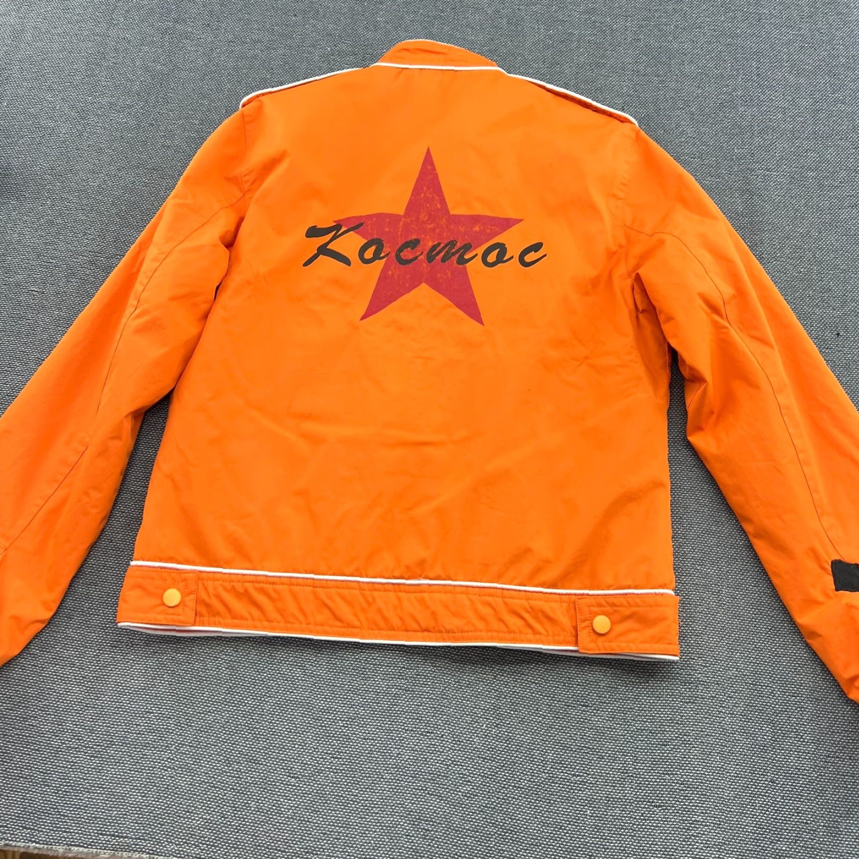 Vintage VINTAGE Race Car Jacket Womens Large Orange Nascar/F1 Style Size L / US 10 / IT 46 - 2 Thumbnail