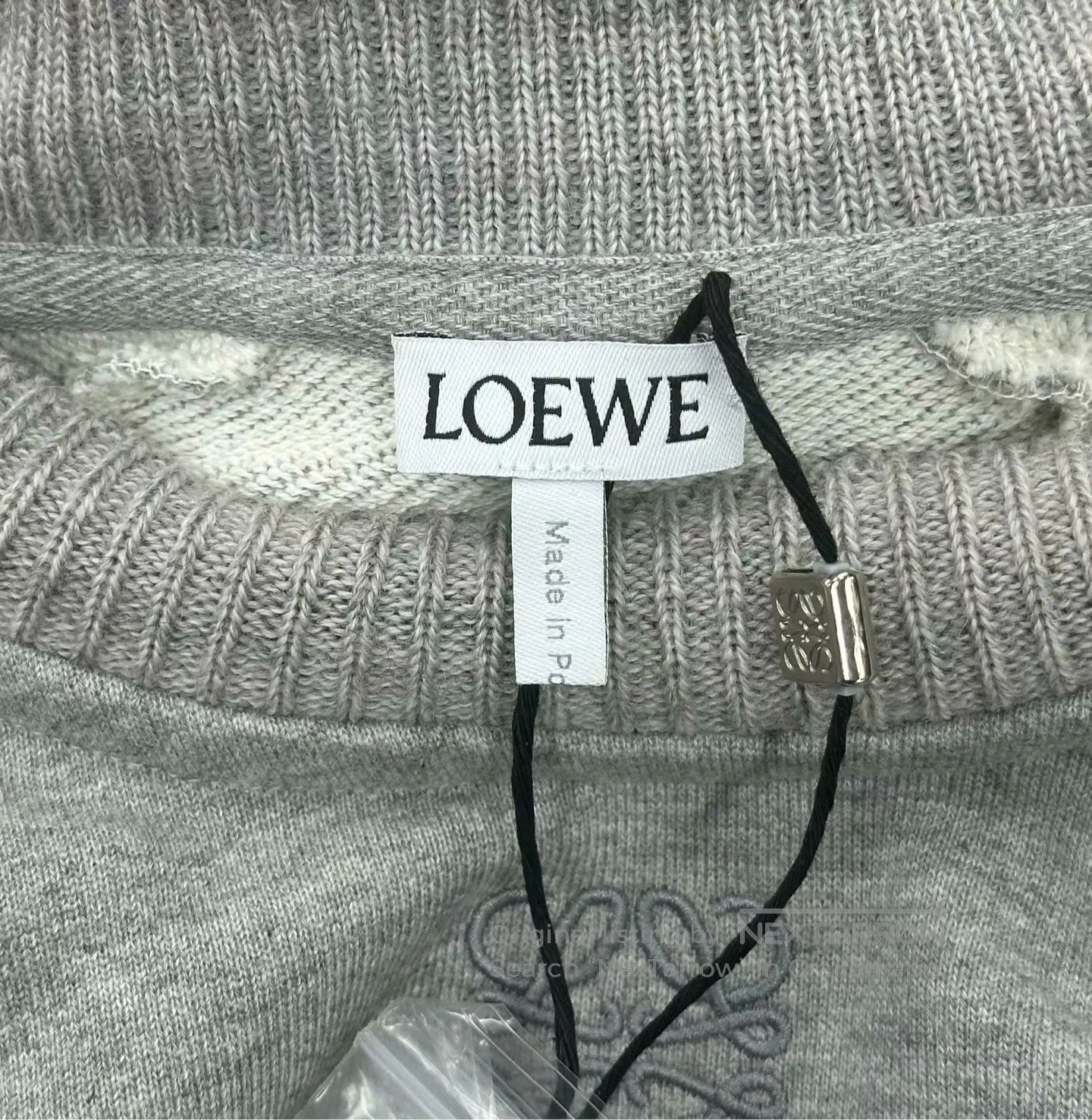 Loewe Loewe Gray short batwing sleeve sweater| Size S / US 4 / IT 40 - 4 Thumbnail