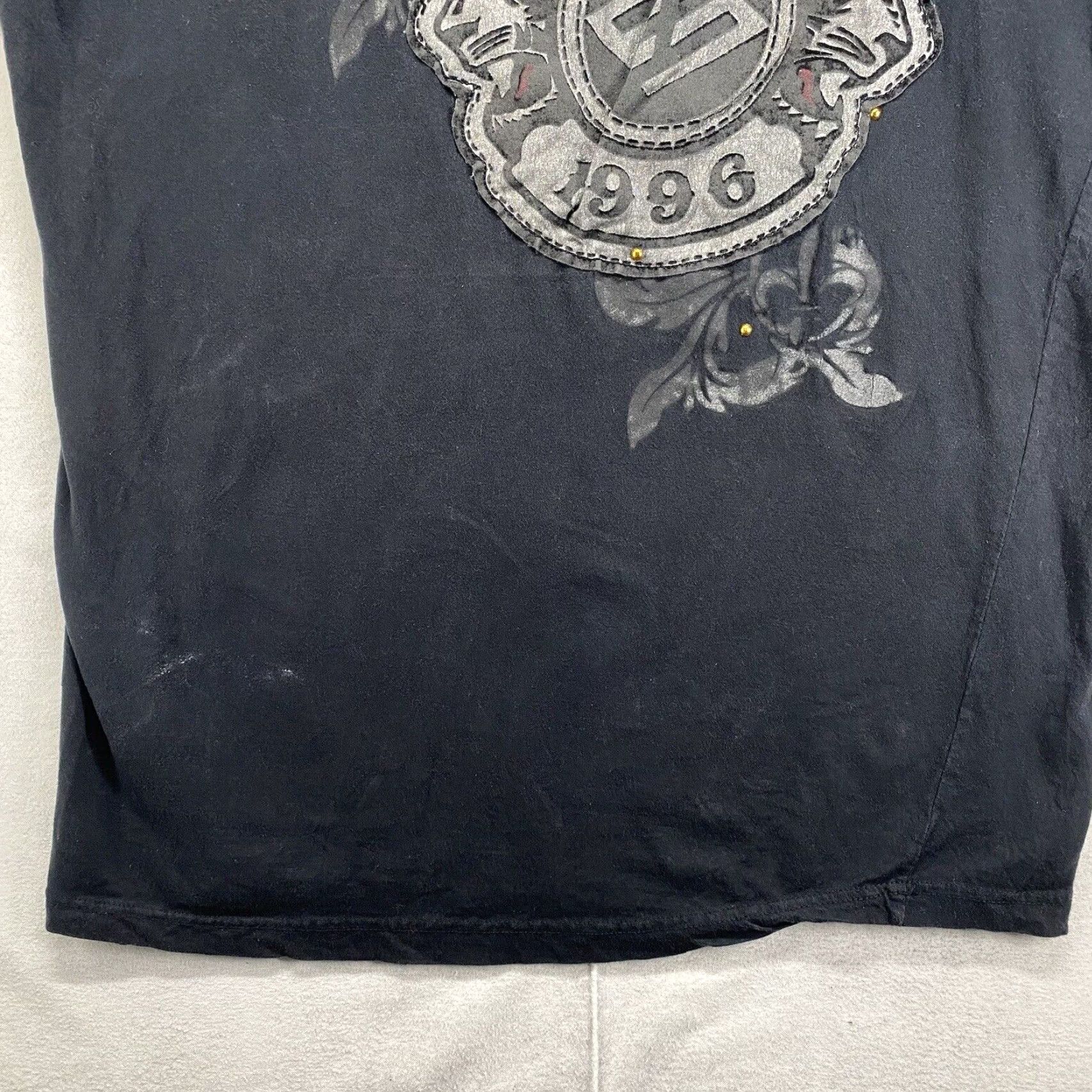 Enyce VINTAGE ENYCE T-Shirt Men 2XL Black Graphic Print Diddy 90s Hip Hop Slim Crew Neck Mens Size US XXL / EU 58 / 5 - 5 Thumbnail