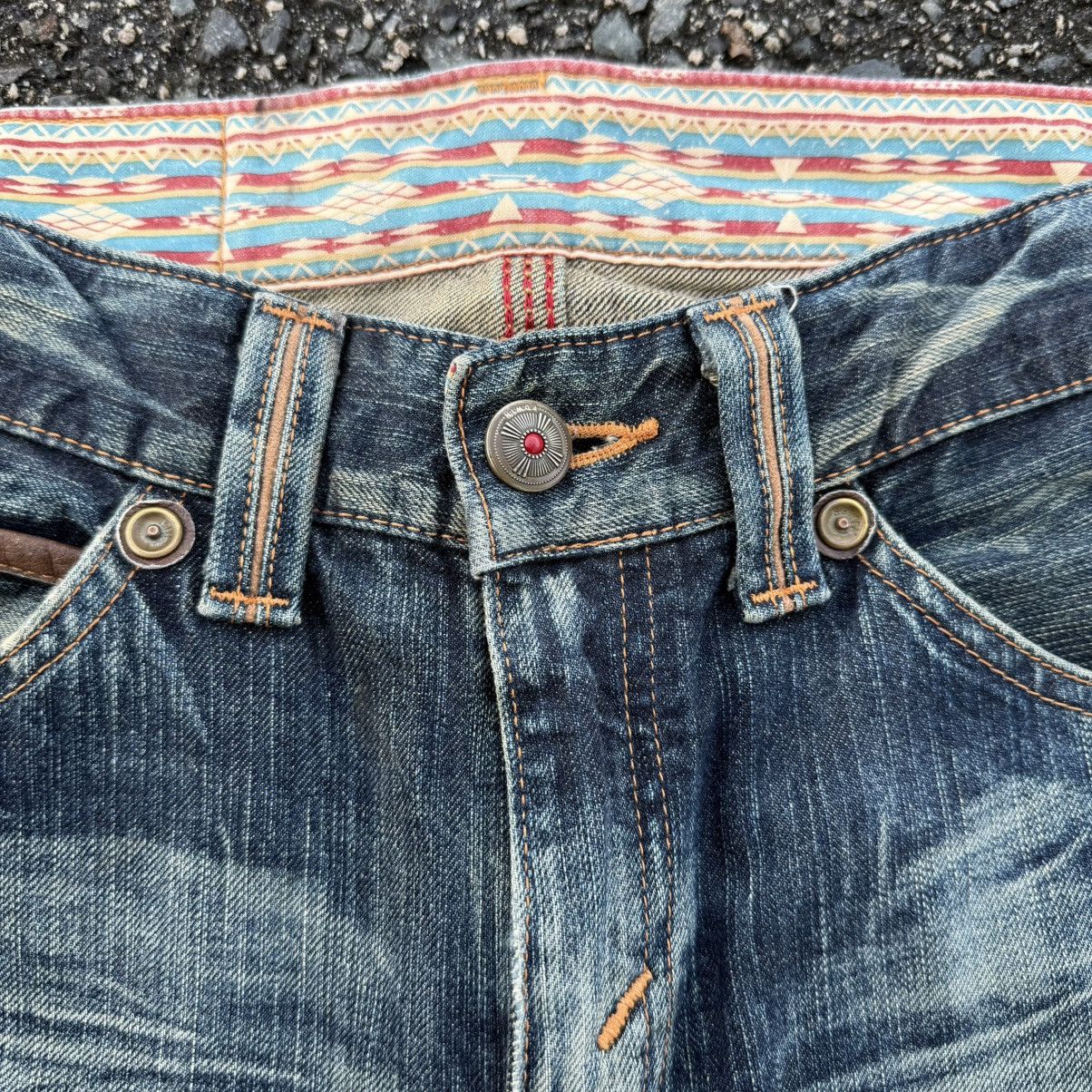 Edwin W30 VINTAGE EDWIN JEAN FADED RIPPEP DENIM PANTS Size US 33 - 7 Thumbnail