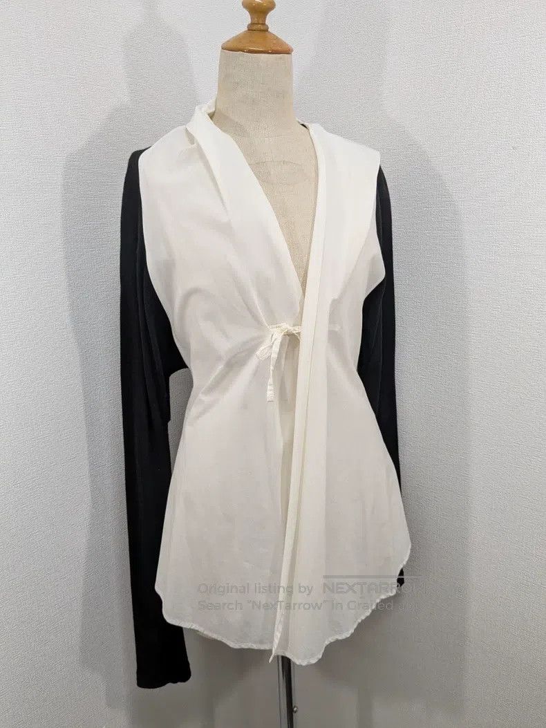 Yohji Yamamoto Yohji Yamamoto size 1 Rare knit paneled waist top shirt Size S / US 4 / IT 40 - 3 Thumbnail