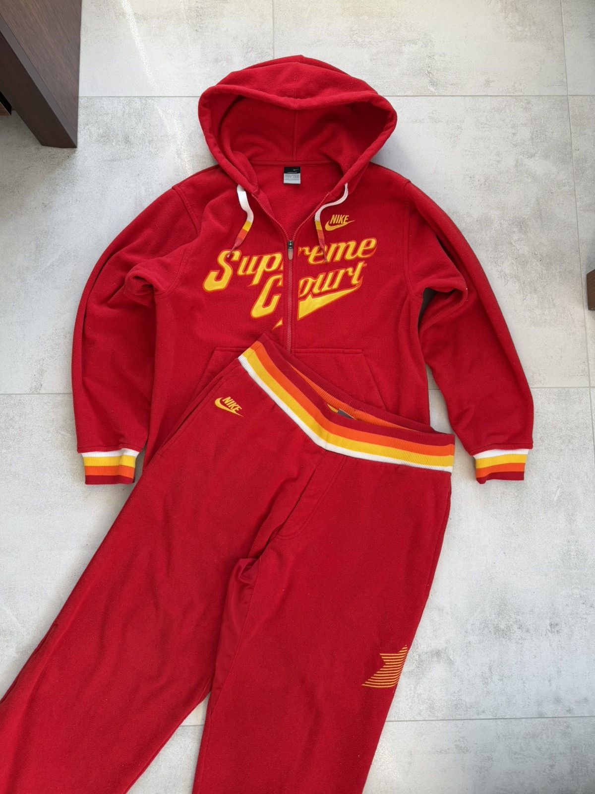 Nike Nike Supreme Court Vintage Tracksuit Set Jacket + Pants Size US M / EU 48-50 / 2 - 1 Thumbnail