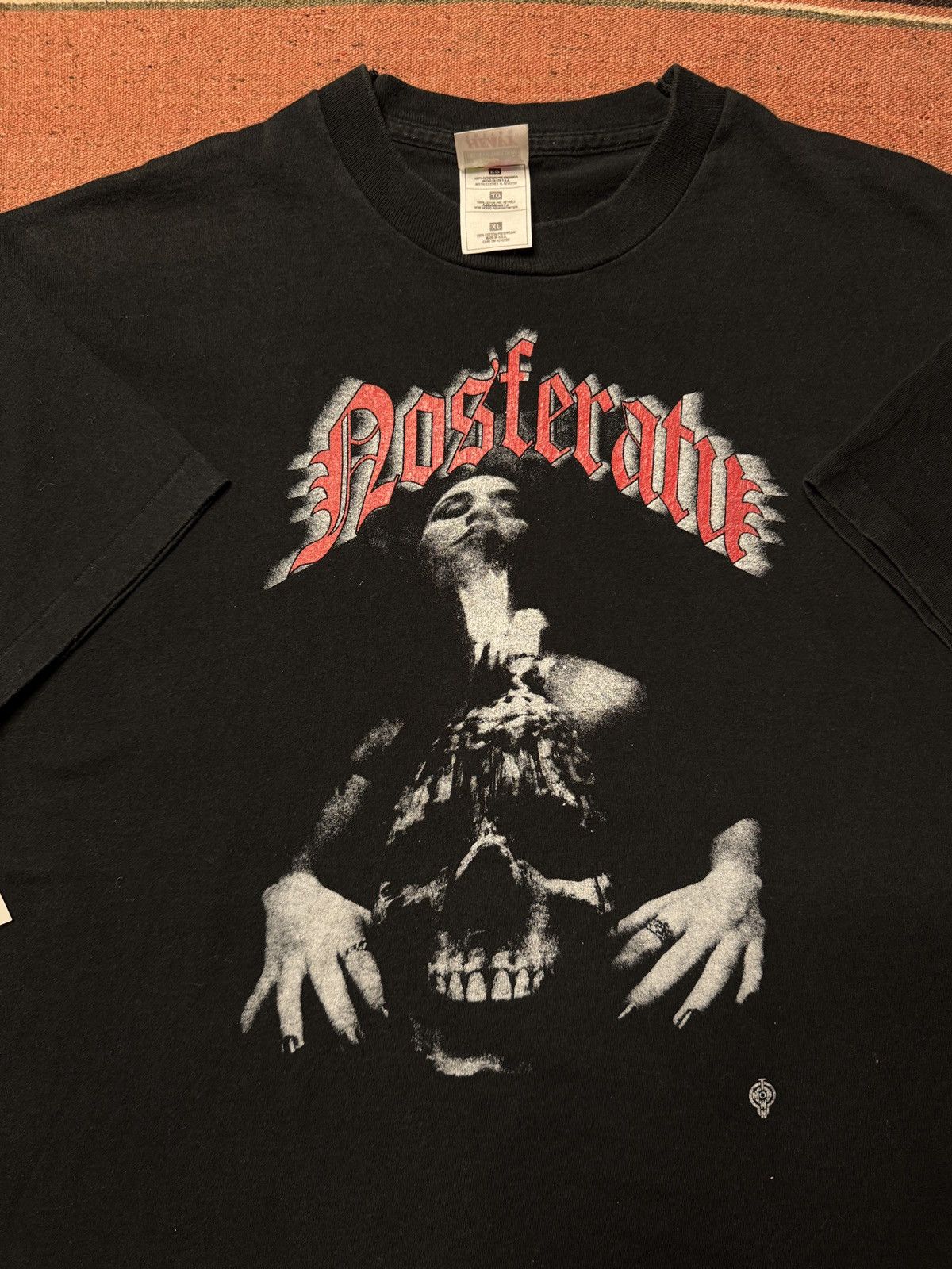 Vintage Vintage 90's Nosferatu Movie Tee Shirt Size US XL / EU 56 / 4 - 2 Thumbnail