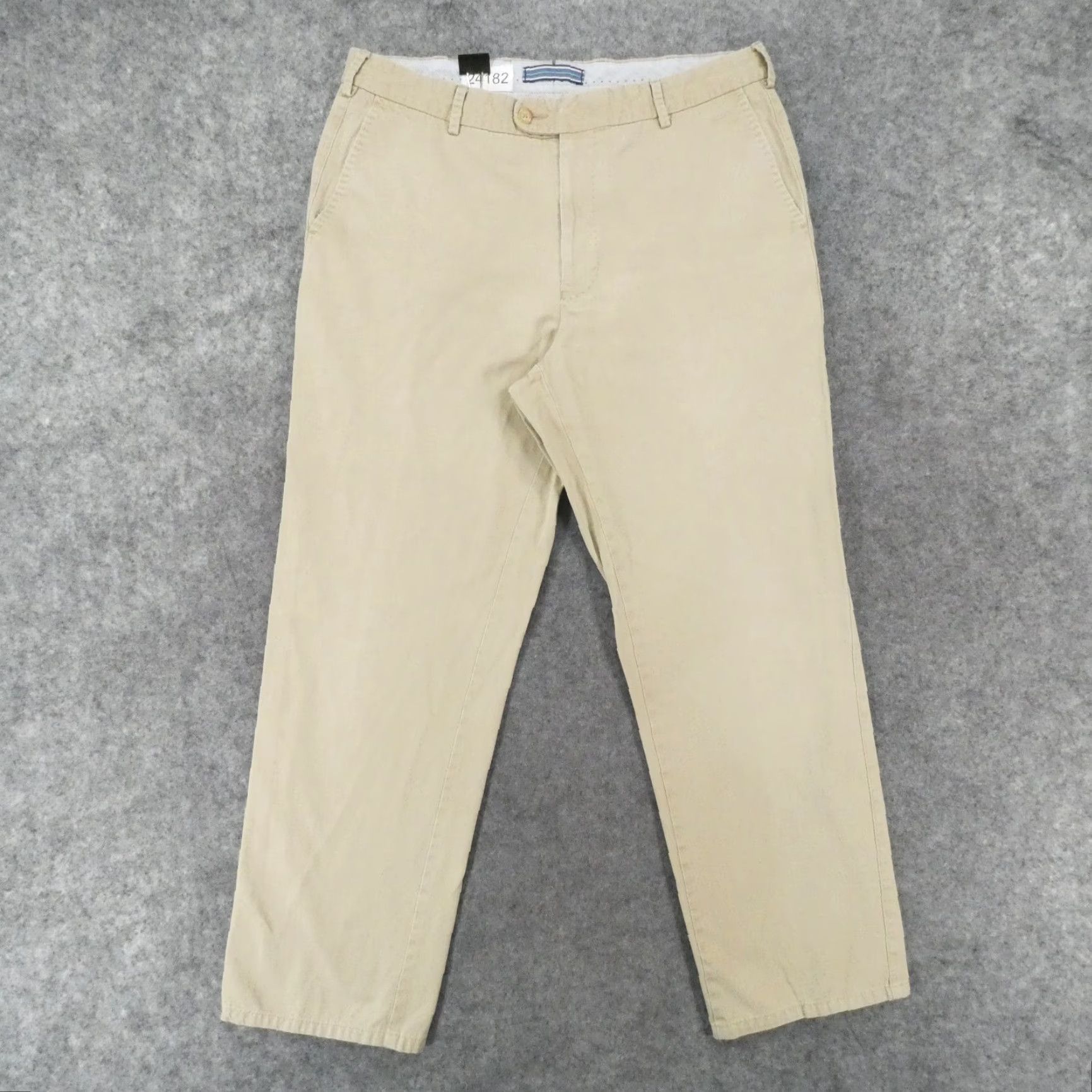 Peter Millar Peter Millar Pants Mens 35x28 Chino Flat Front Beige Preppy Casual Size US 35 - 2 Thumbnail