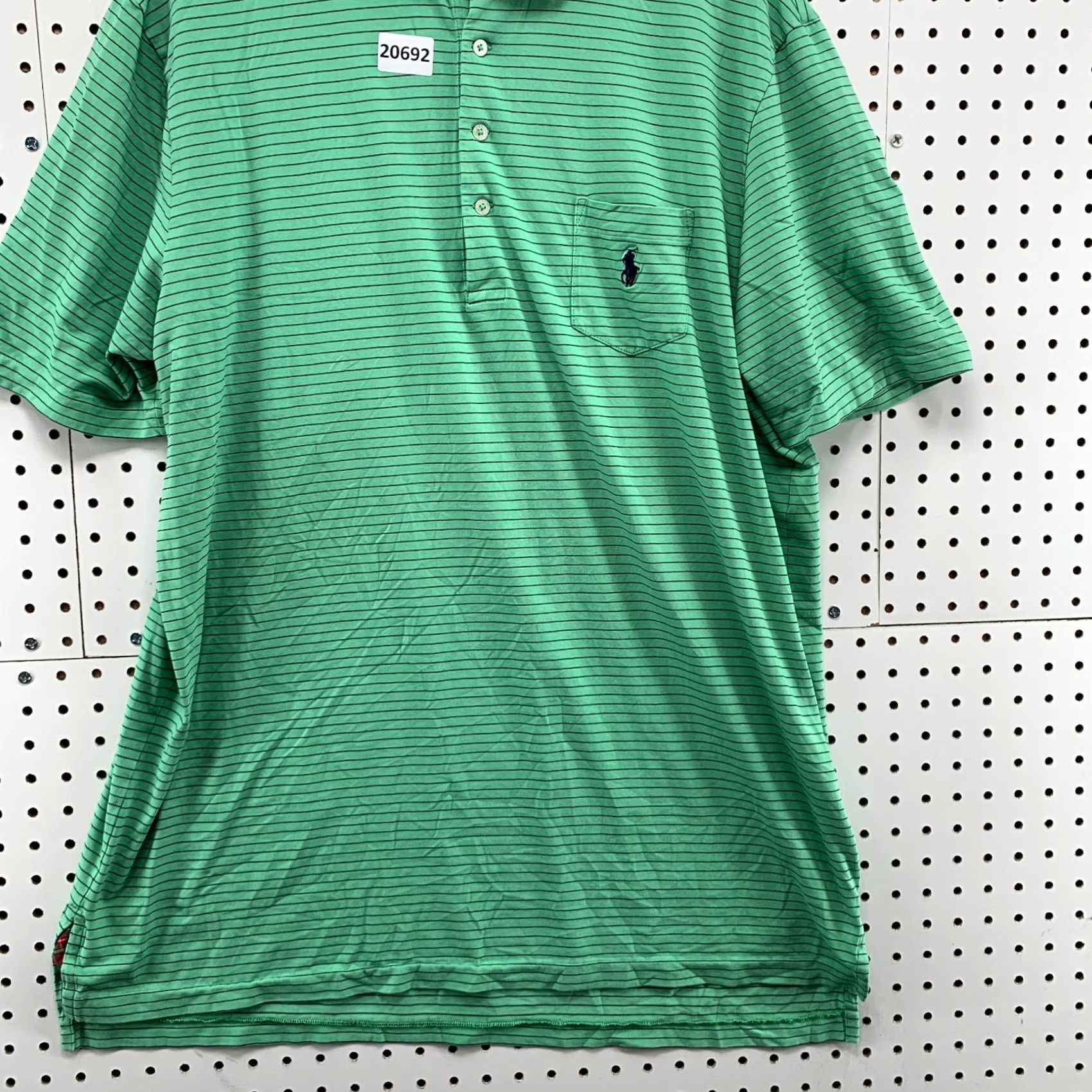 Ralph Lauren Polo Golf Ralph Lauren Shirt Men XL Stretch Lisle Green Stripe Pocket Pony Size US XL / EU 56 / 4 - 6 Thumbnail