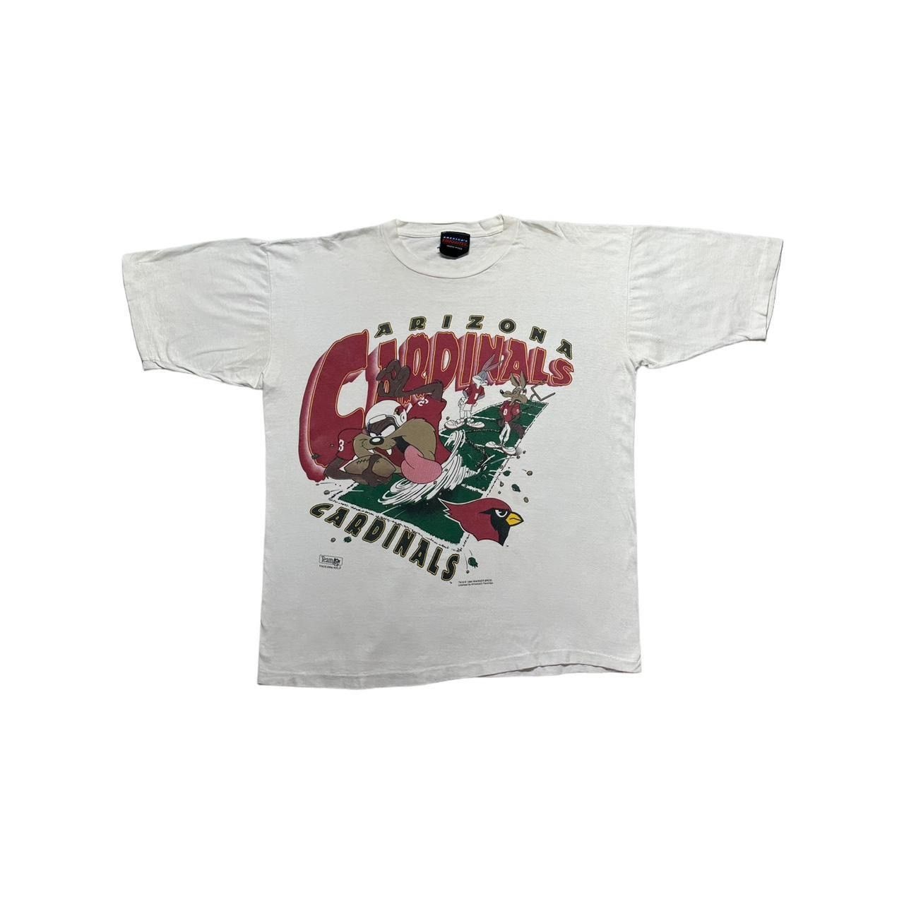 NFL × Vintage × Warner Bros Vintage Arizona Cardinals Taz Football T-Shirt Size US L / EU 52-54 / 3 - 1 Thumbnail