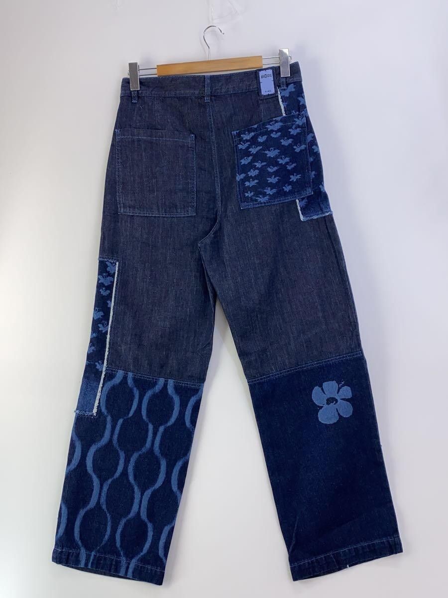 Alexander McQueen Patchwork Straight Leg Denim Jeans Size US 32 / EU 48 - 2 Thumbnail
