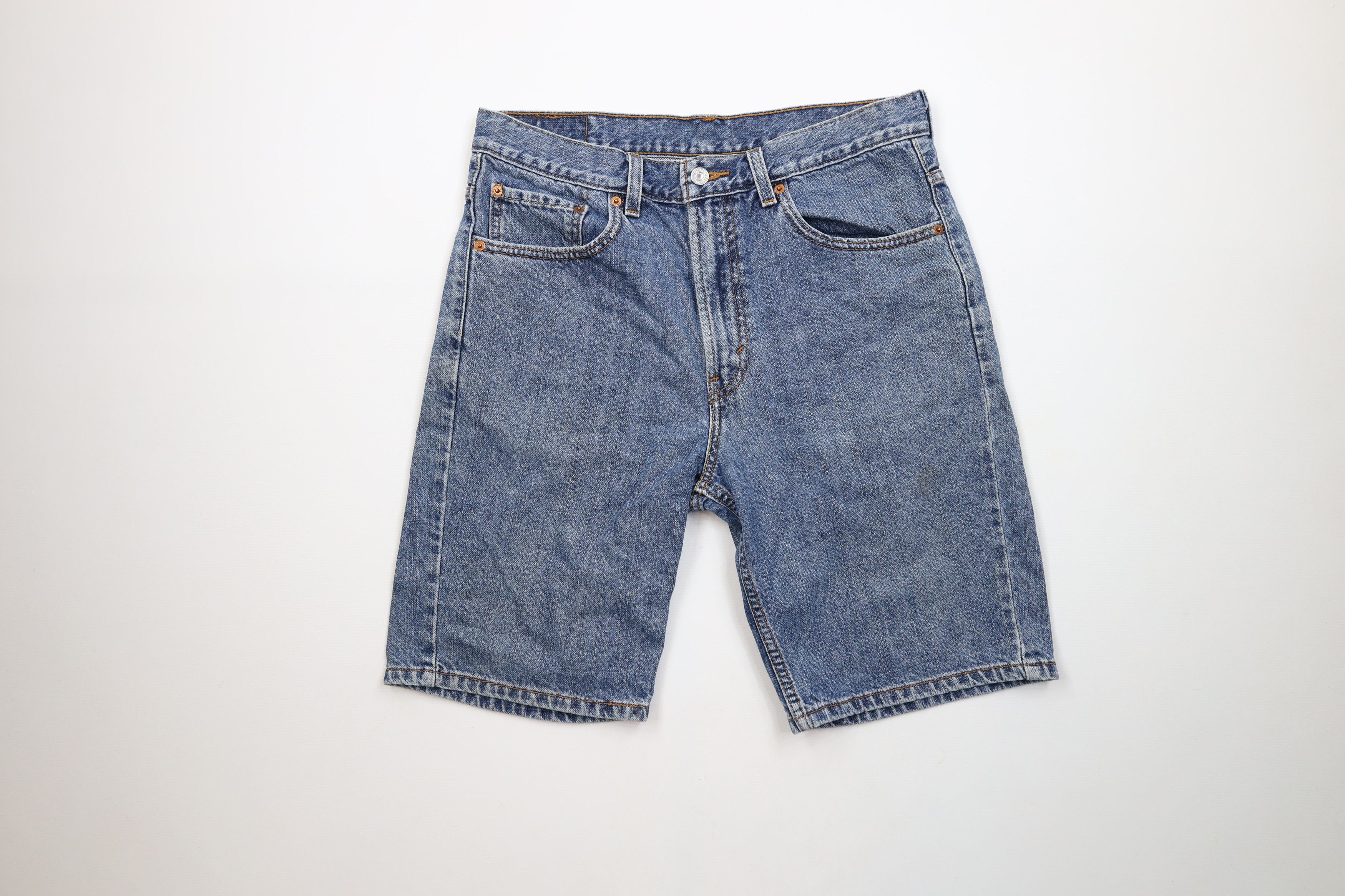 Levi's × Vintage Vintage Y2K Levis 505 Regular Fit Denim Jean Shorts Jorts Size US 33 - 1 Thumbnail