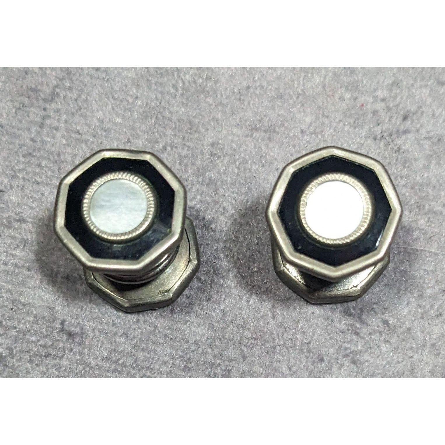 Other Vintage Mother Of Pearl Silver Tone Snap Cuff Links Size ONE SIZE - 4 Thumbnail
