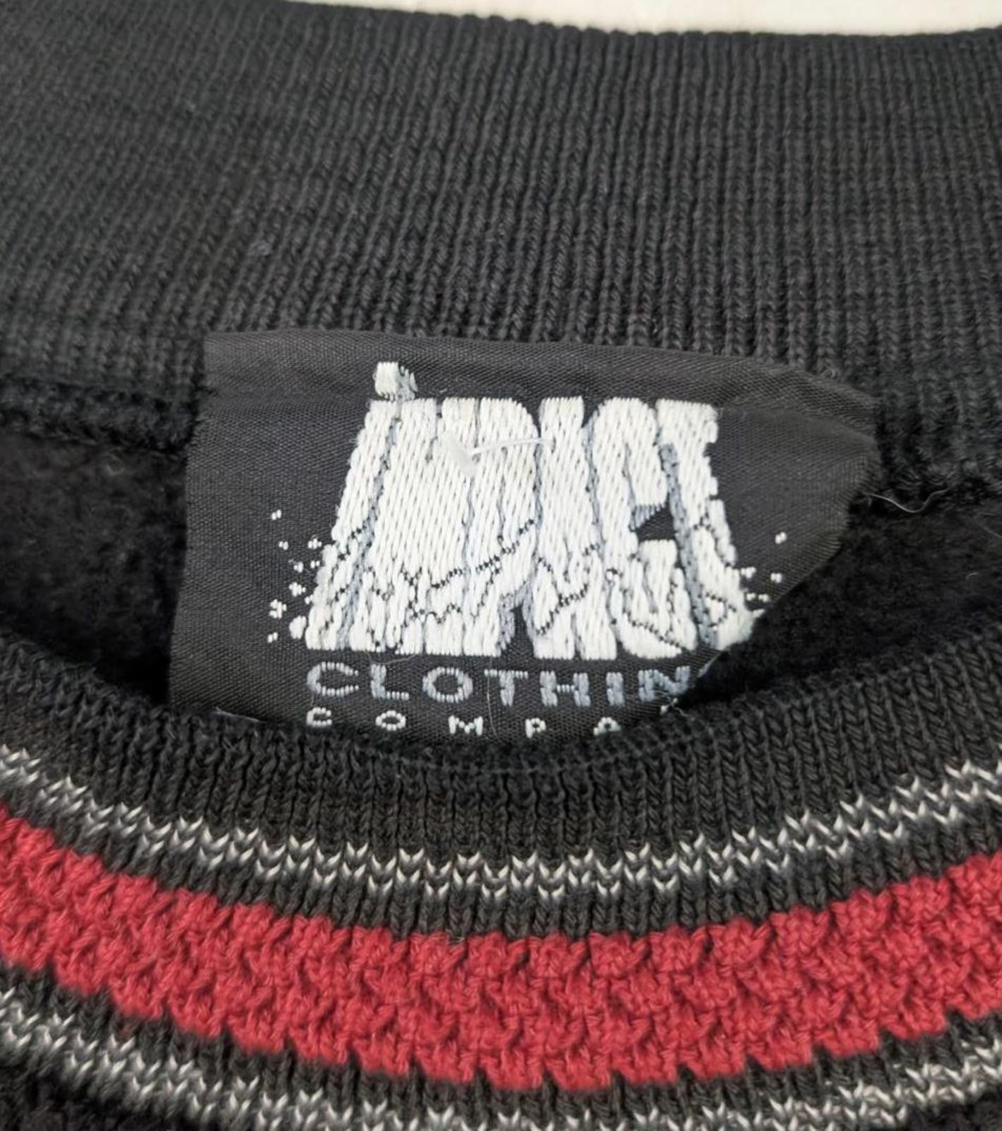 Vintage Vintage 90s Calgary Stampeders CFL Black Red Fleece Sweater Size US XL / EU 56 / 4 - 3 Thumbnail