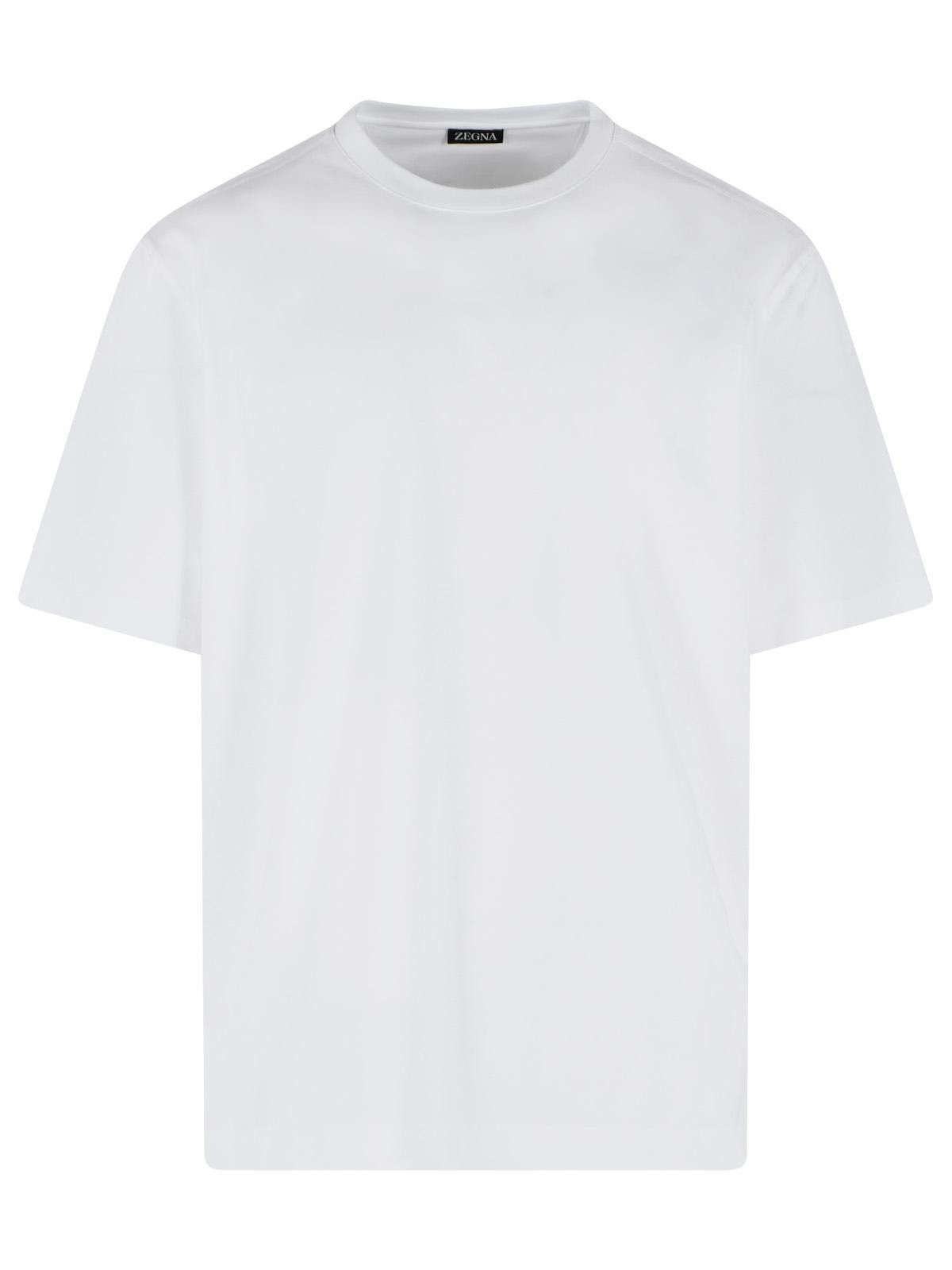 Ermenegildo Zegna ZEGNA White Cotton T-Shirt Size US XL / EU 56 / 4 - 1 Thumbnail